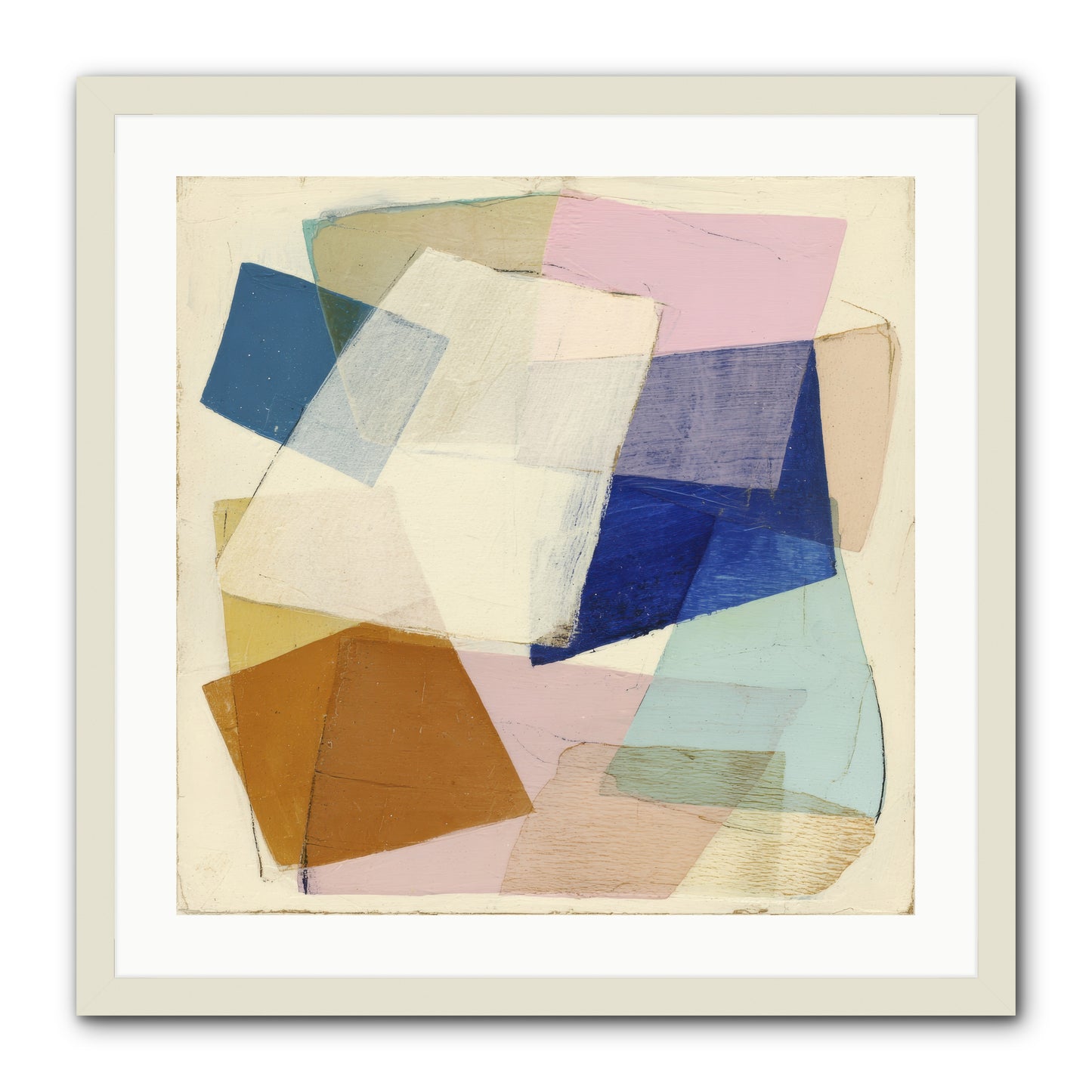 Misted Loom -- Framed Print - White 24x24