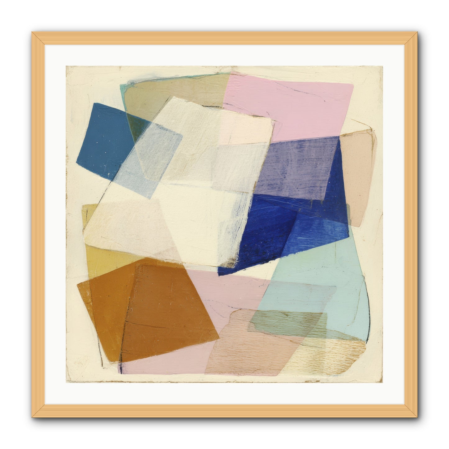 Misted Loom -- Framed Print - Natural 30x30