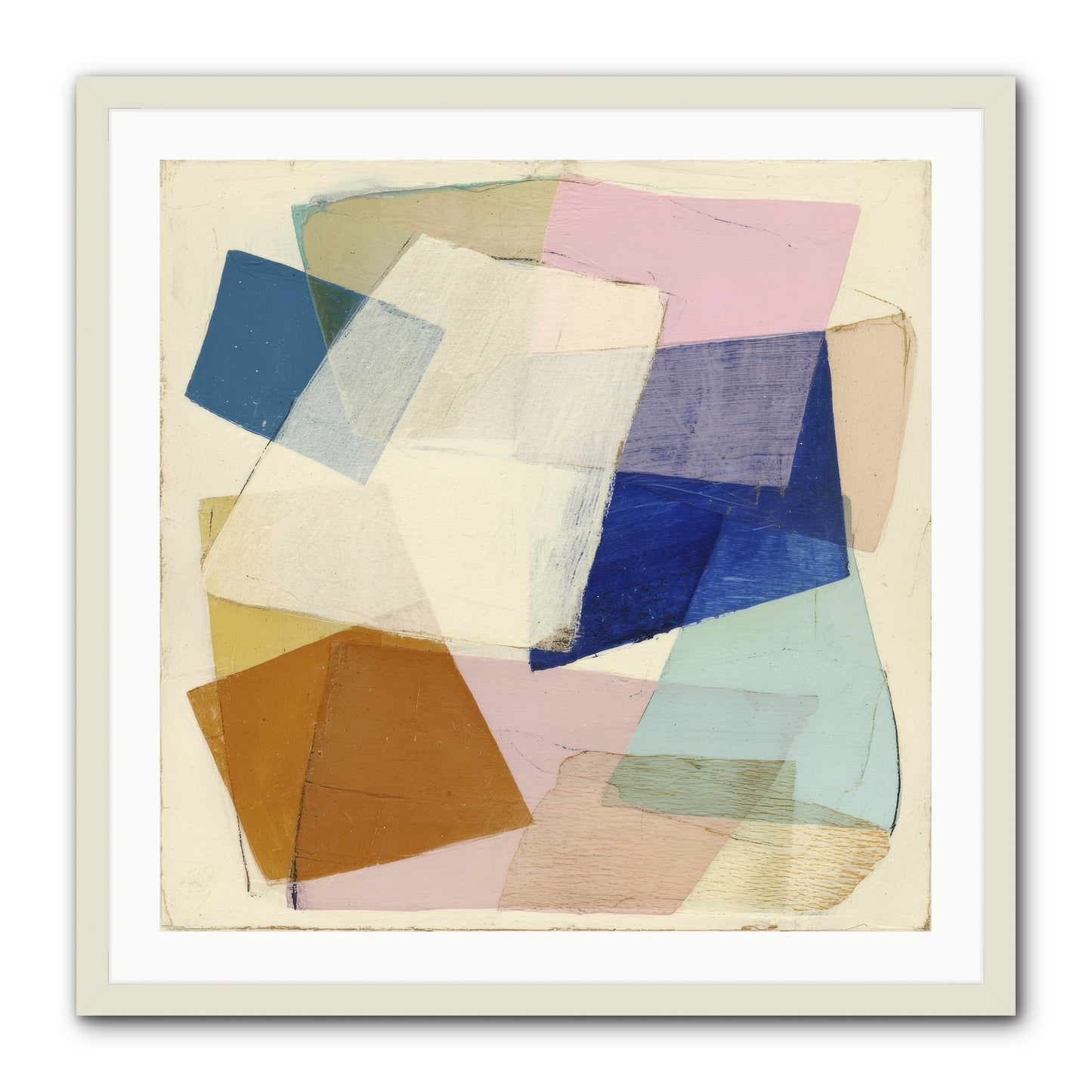 Misted Loom -- Framed Print - White 30x30