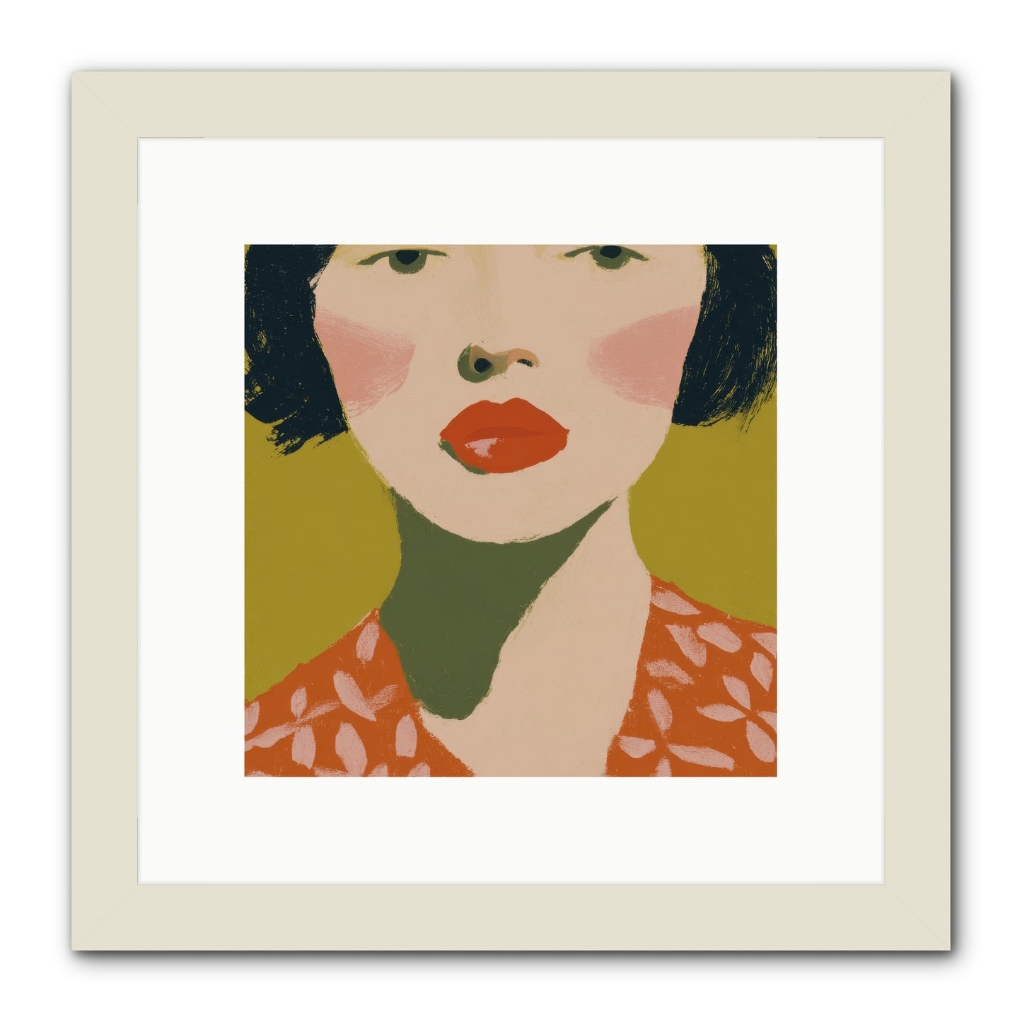 Moment of Certainty -- Framed Print - White 10x10