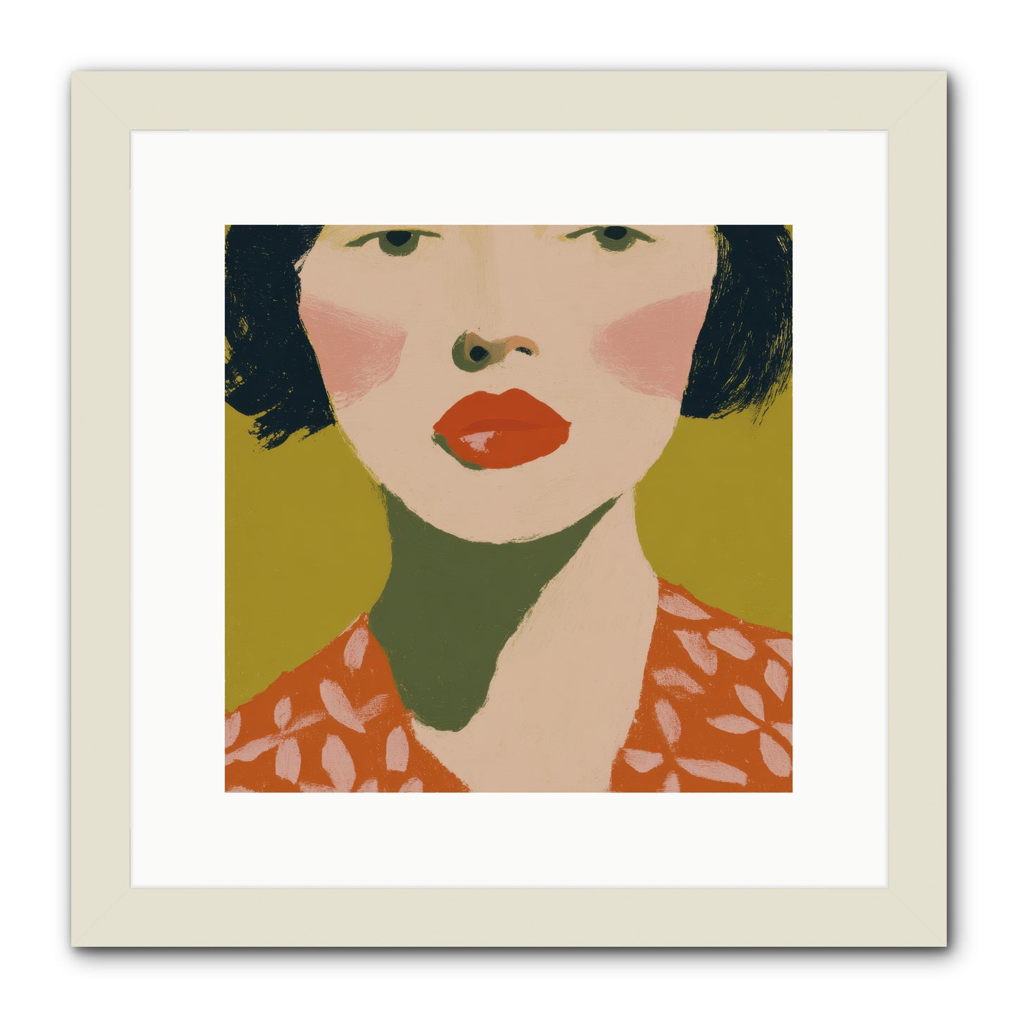 Moment of Certainty -- Framed Print - White 12x12