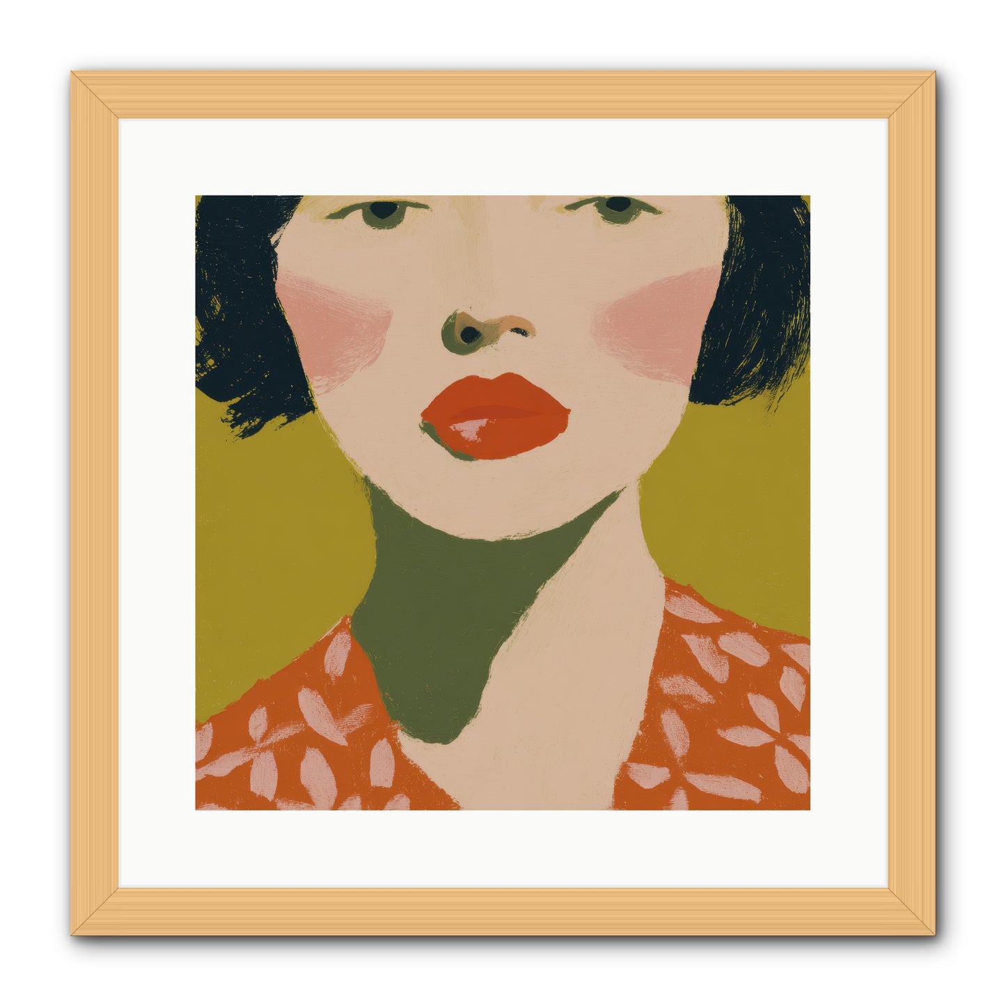 Moment of Certainty -- Framed Print - Natural 16x16