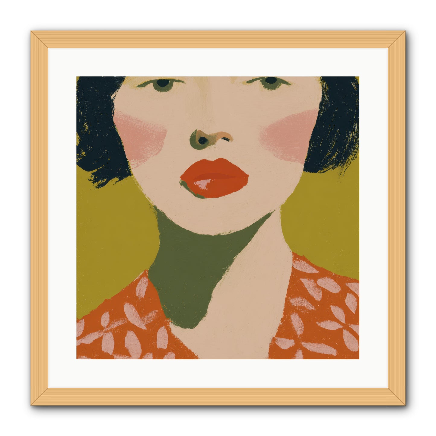 Moment of Certainty -- Framed Print - Natural 20x20