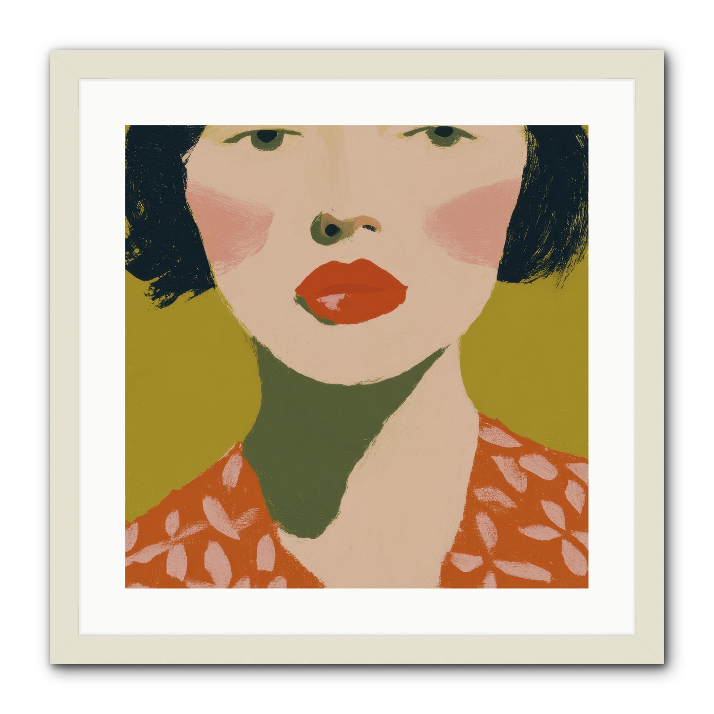 Moment of Certainty -- Framed Print - White 20x20