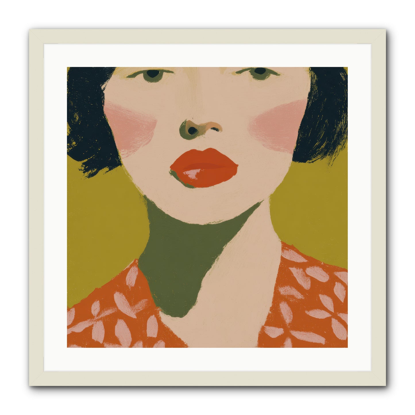 Moment of Certainty -- Framed Print - White 24x24