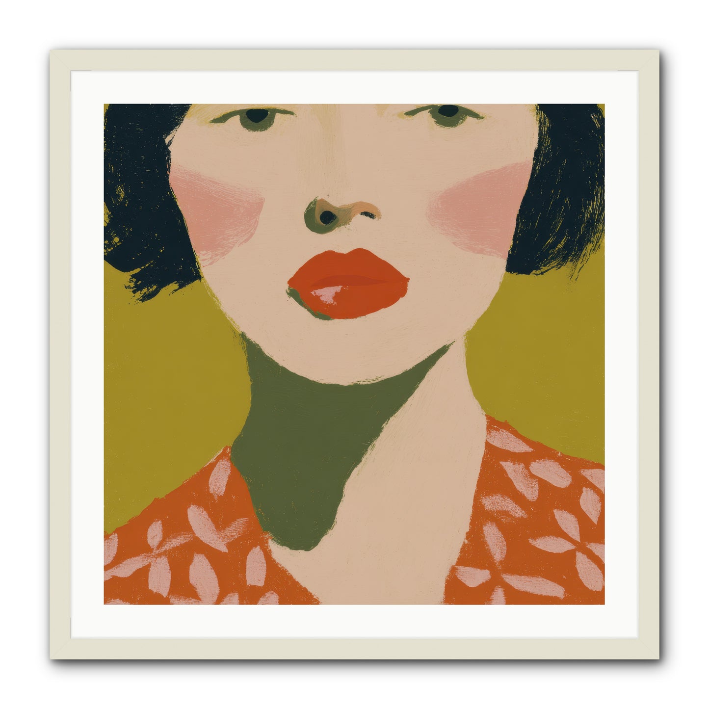 Moment of Certainty -- Framed Print - White 30x30