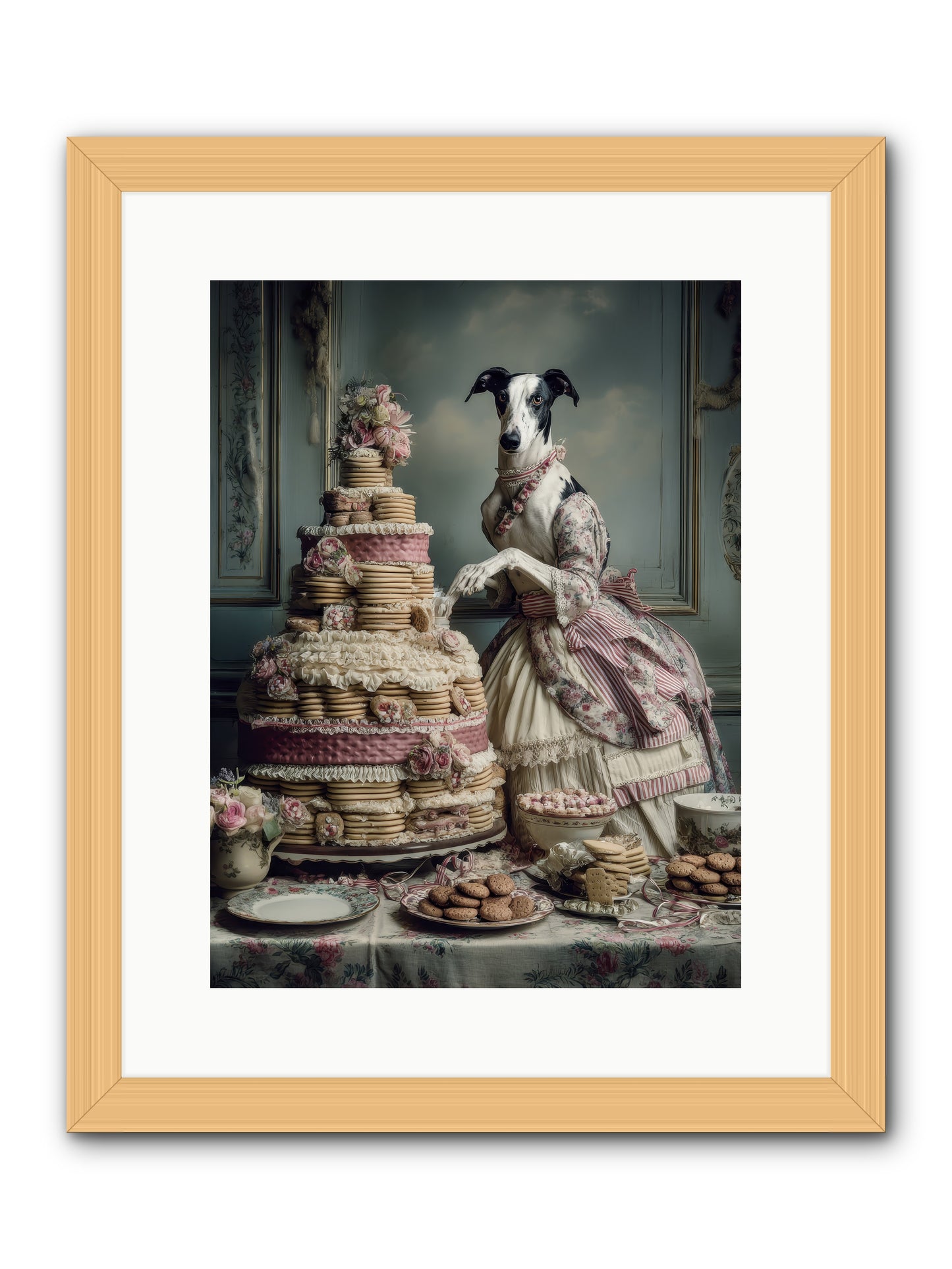Monarch of the Marshmallow Oven-REZ -- Framed Print - Natural 12x16