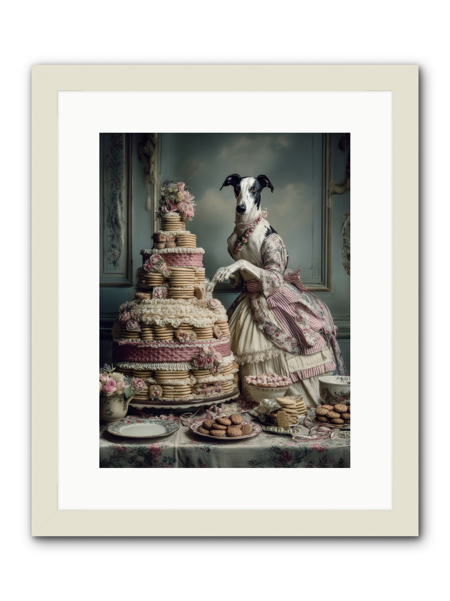 Monarch of the Marshmallow Oven-REZ -- Framed Print - White 12x16