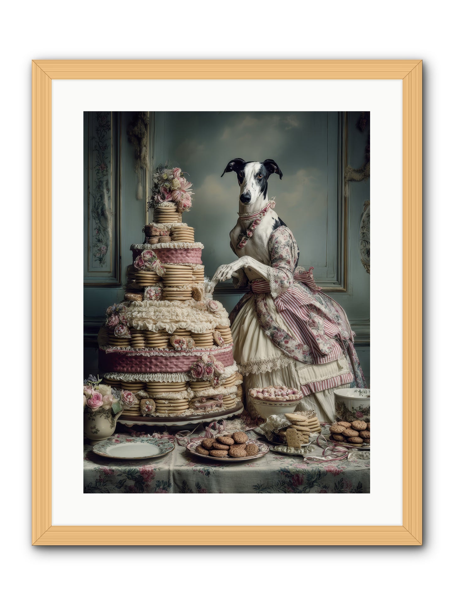 Monarch of the Marshmallow Oven-REZ -- Framed Print - Natural 18x24