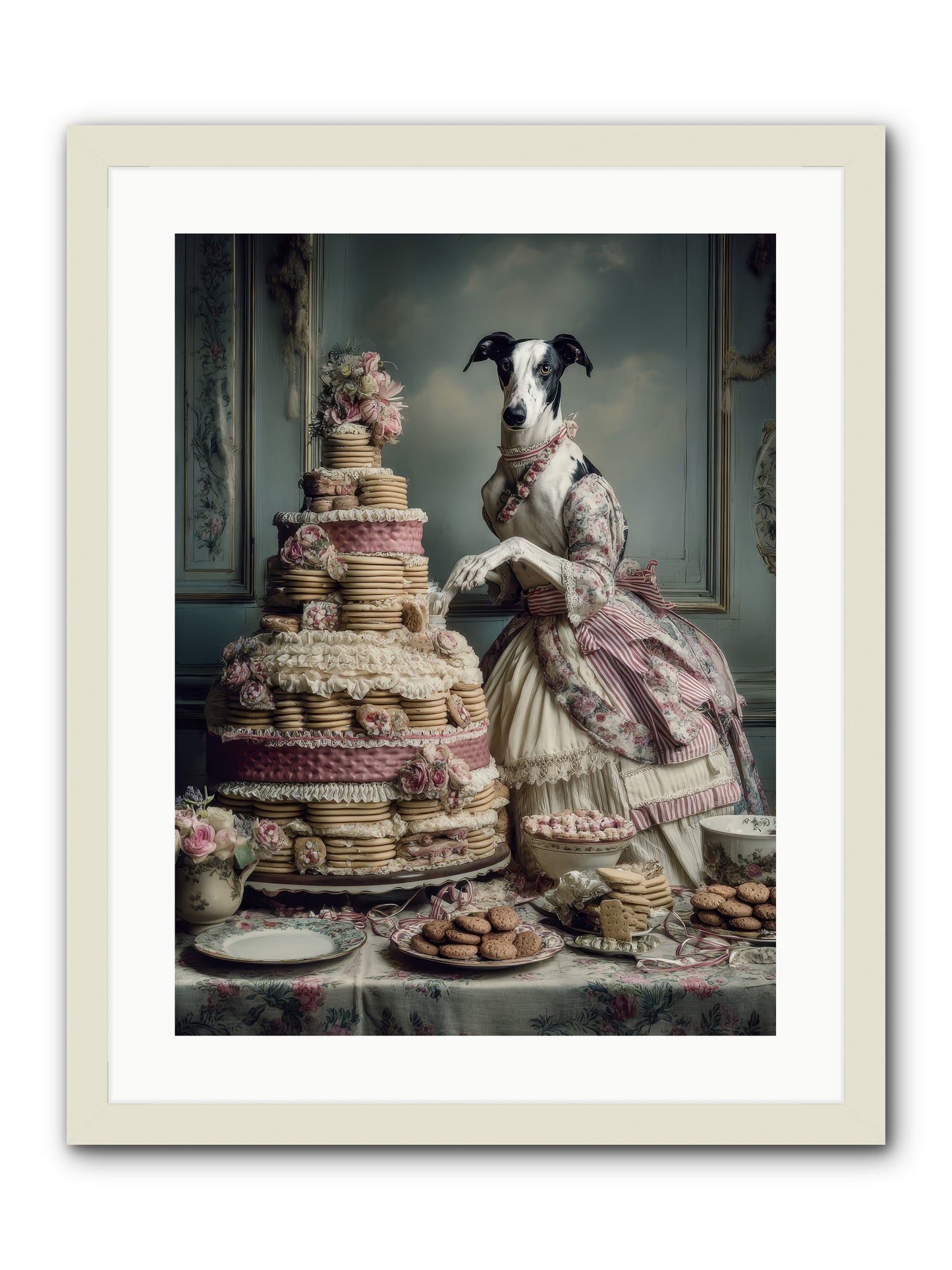 Monarch of the Marshmallow Oven-REZ -- Framed Print - White 18x24