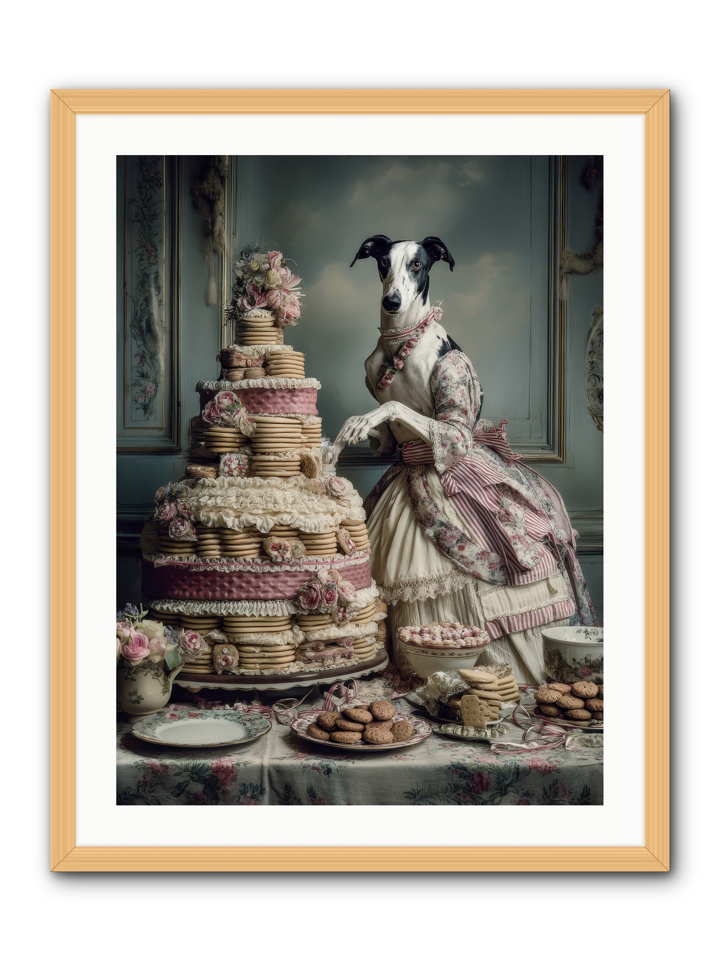 Monarch of the Marshmallow Oven-REZ -- Framed Print - Natural 24x32