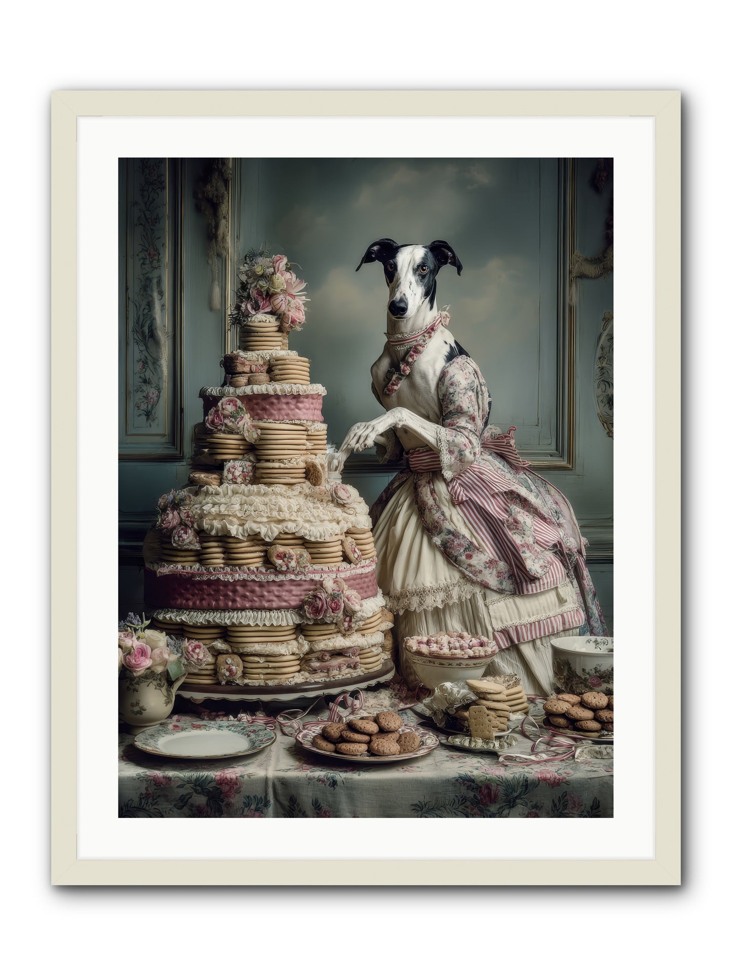 Monarch of the Marshmallow Oven-REZ -- Framed Print - White 24x32