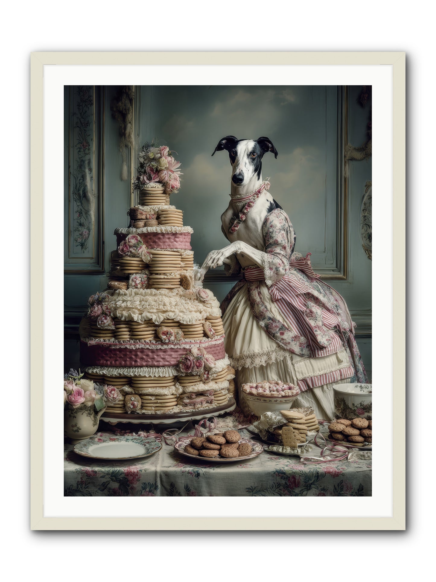 Monarch of the Marshmallow Oven-REZ -- Framed Print - White 30x40