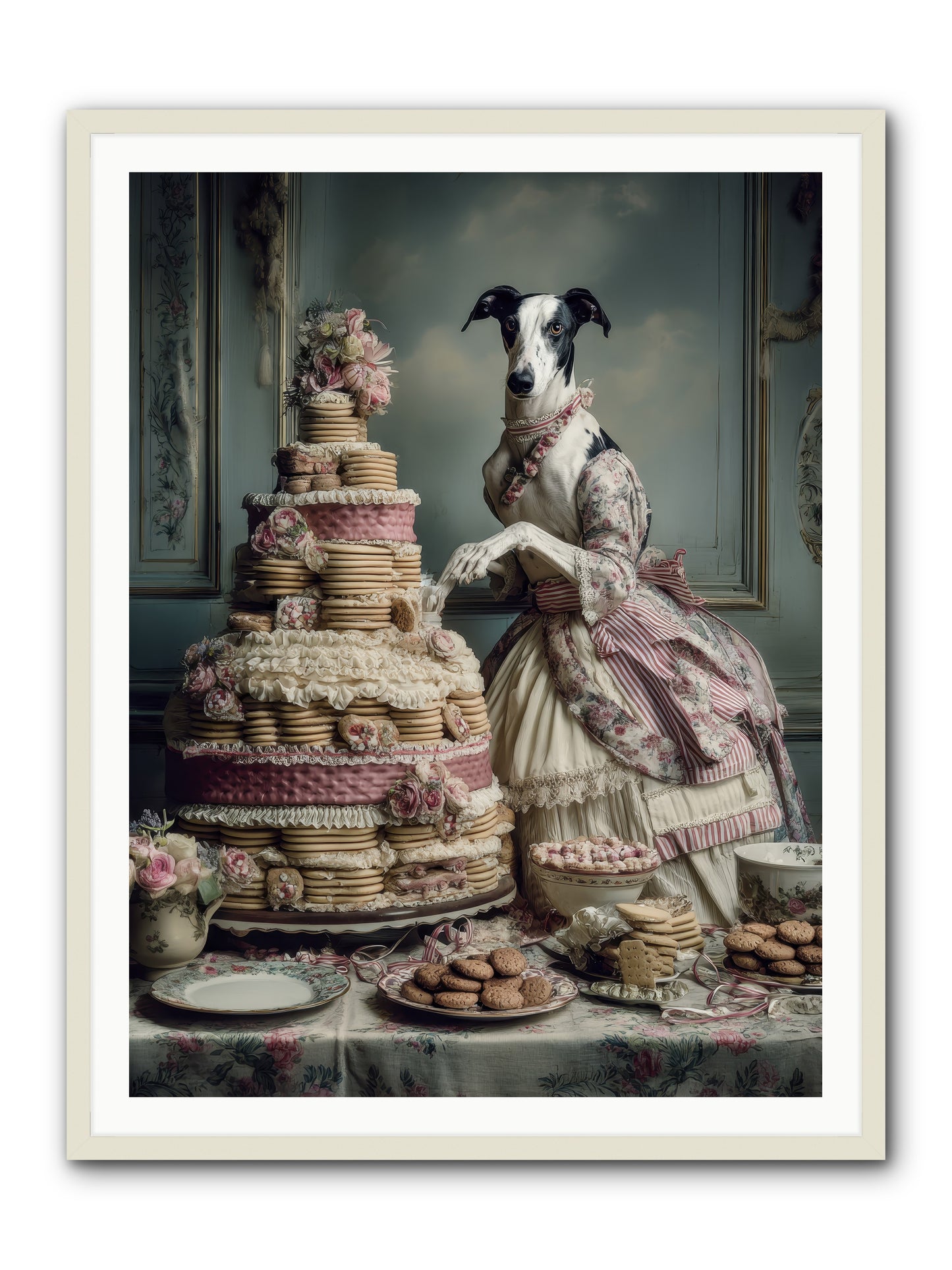 Monarch of the Marshmallow Oven-REZ -- Framed Print - White 36x48