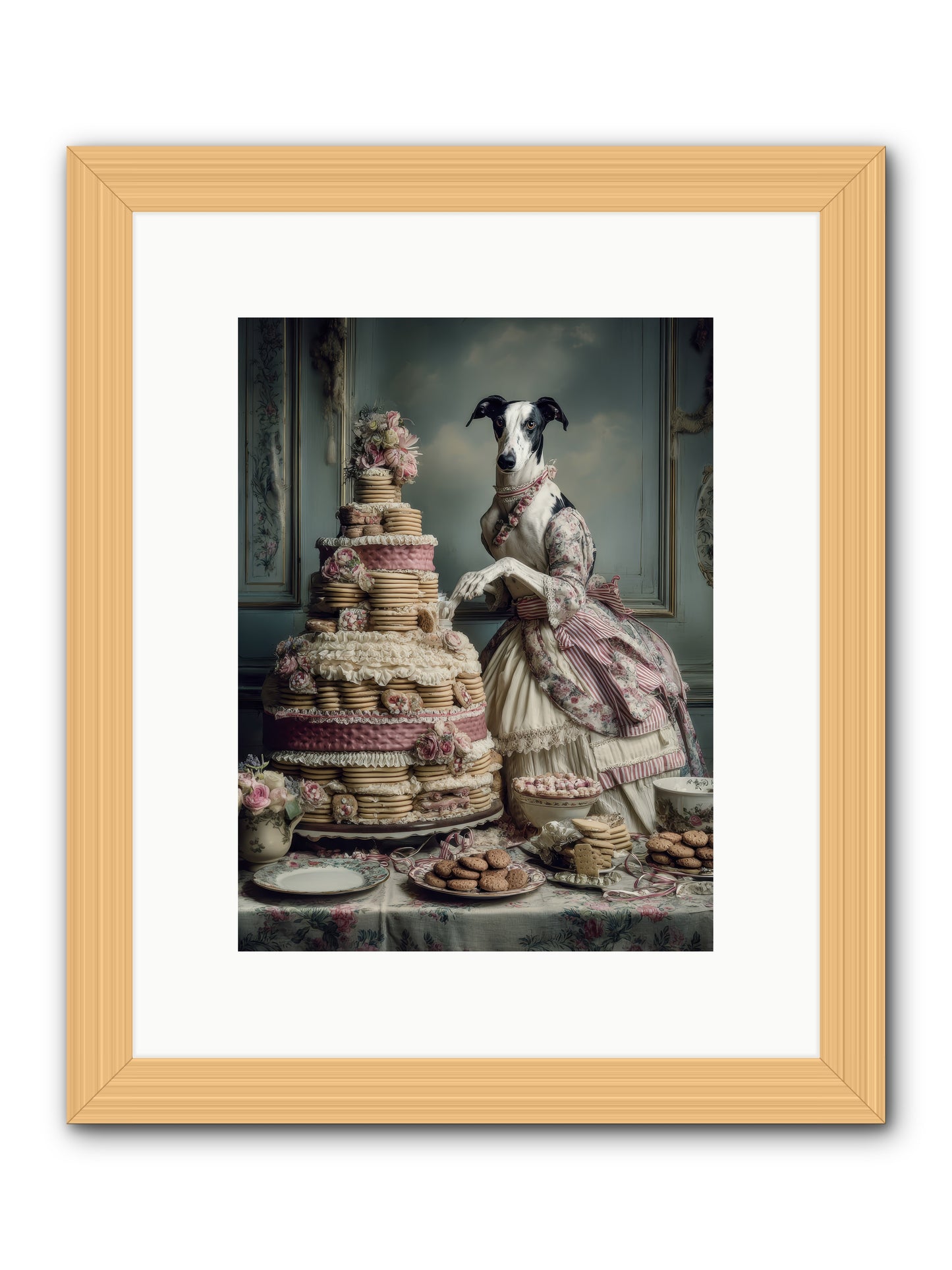 Monarch of the Marshmallow Oven-REZ -- Framed Print - Natural 9x12