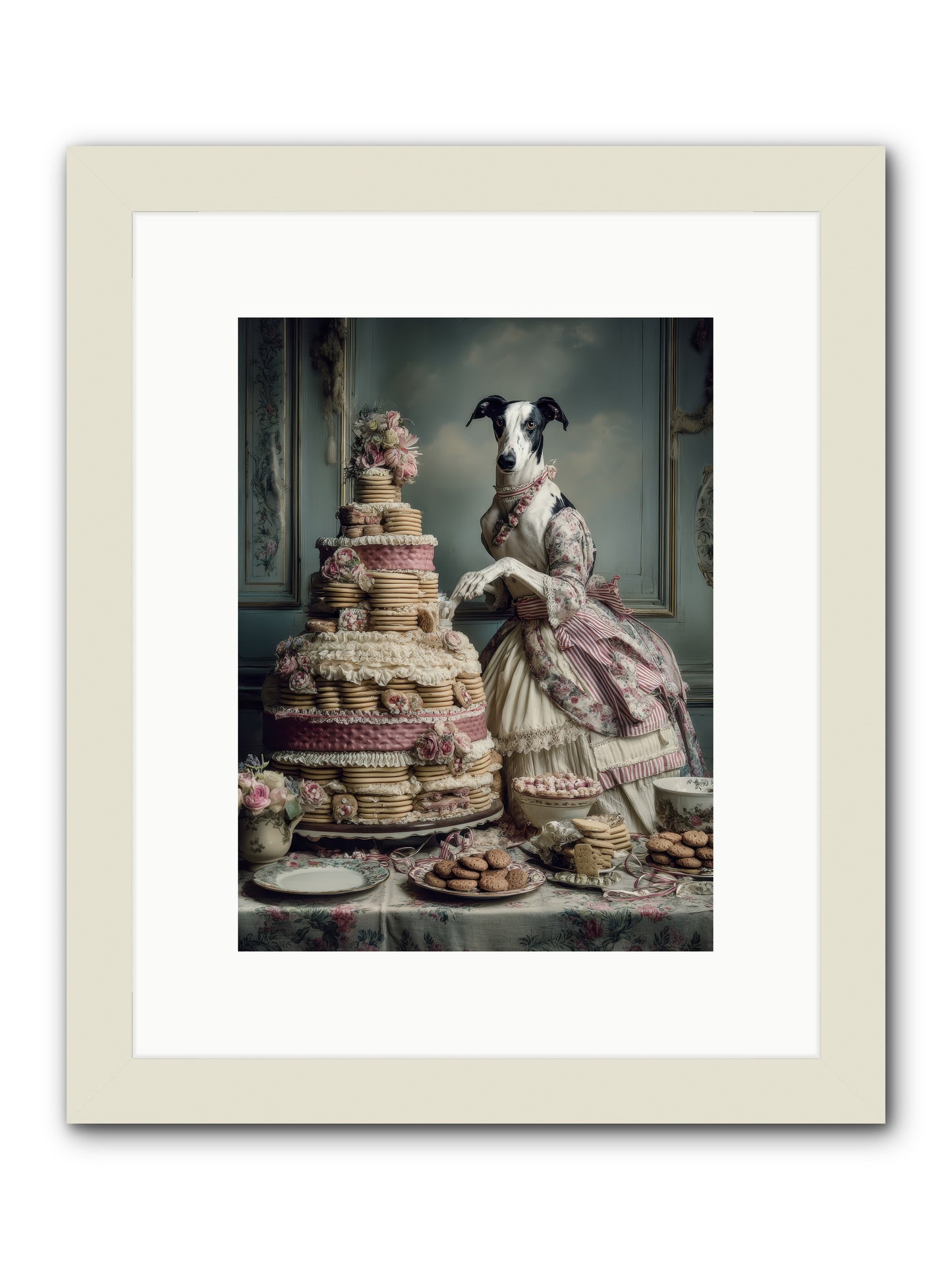 Monarch of the Marshmallow Oven-REZ -- Framed Print - White 9x12