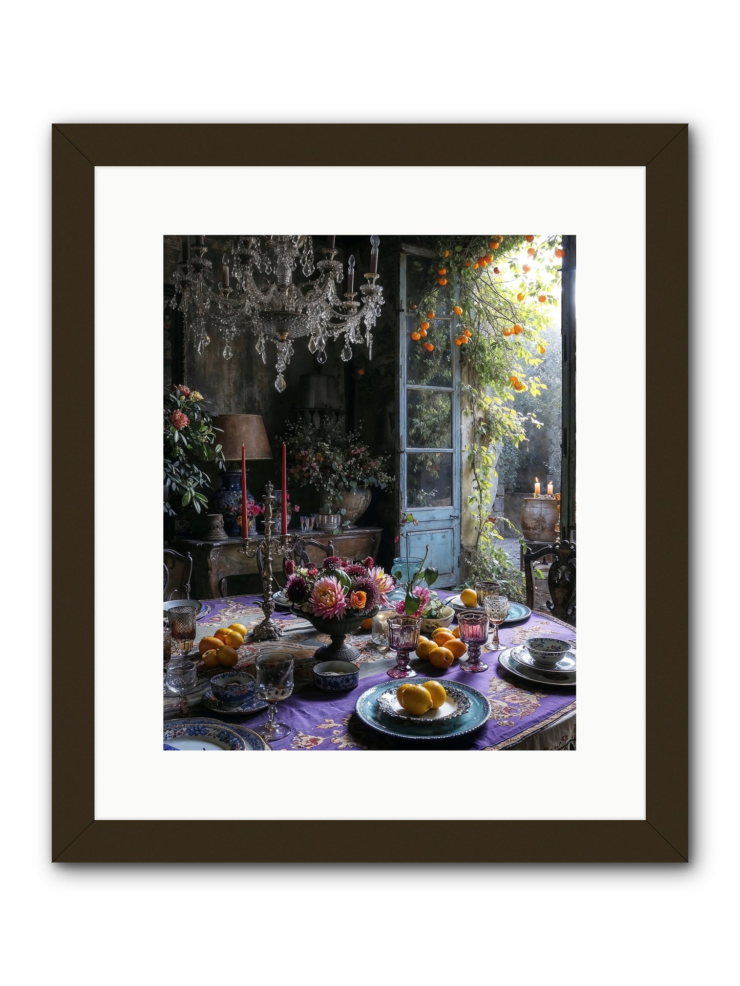 Moon Crest -- Framed Print - Black 12x15
