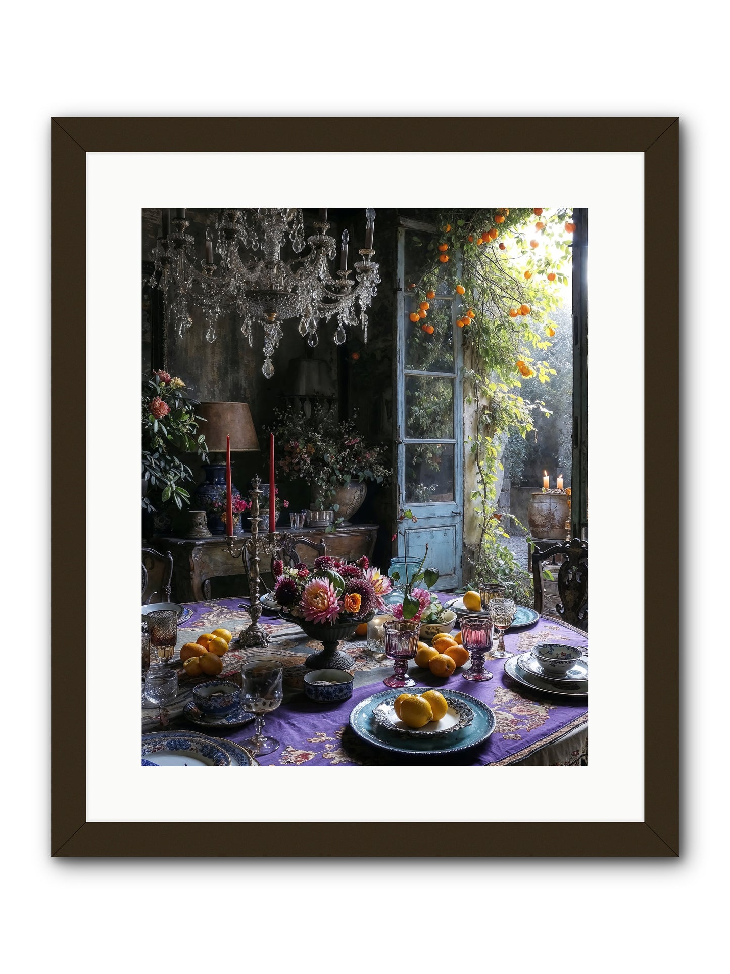 Moon Crest -- Framed Print - Black 16x20