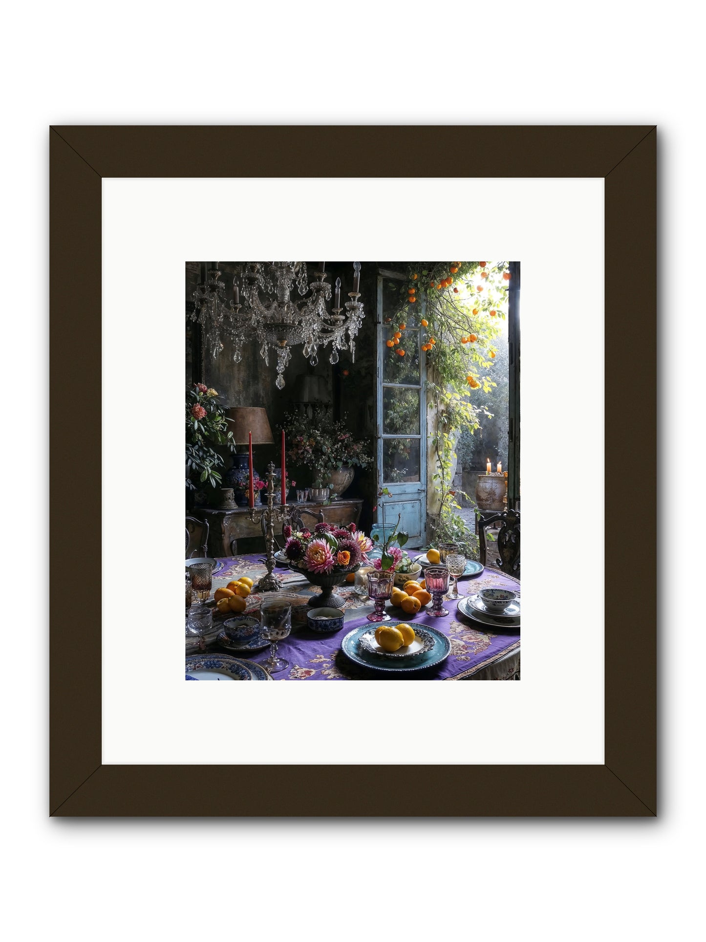 Moon Crest -- Framed Print - Black 8x10