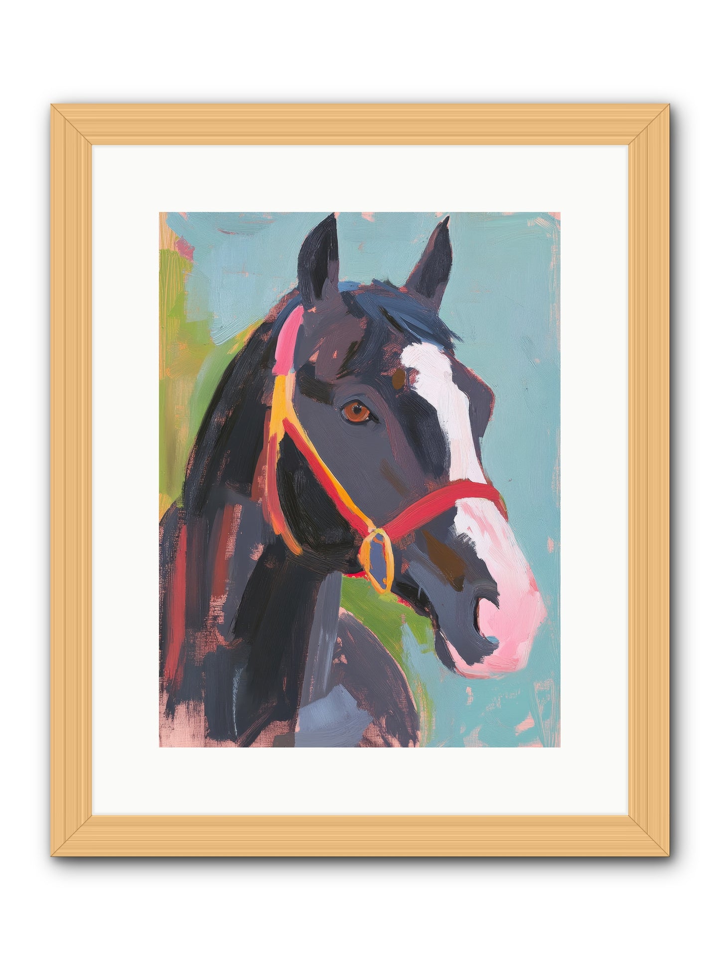 Moonbeam -- Framed Print - Natural 12x16