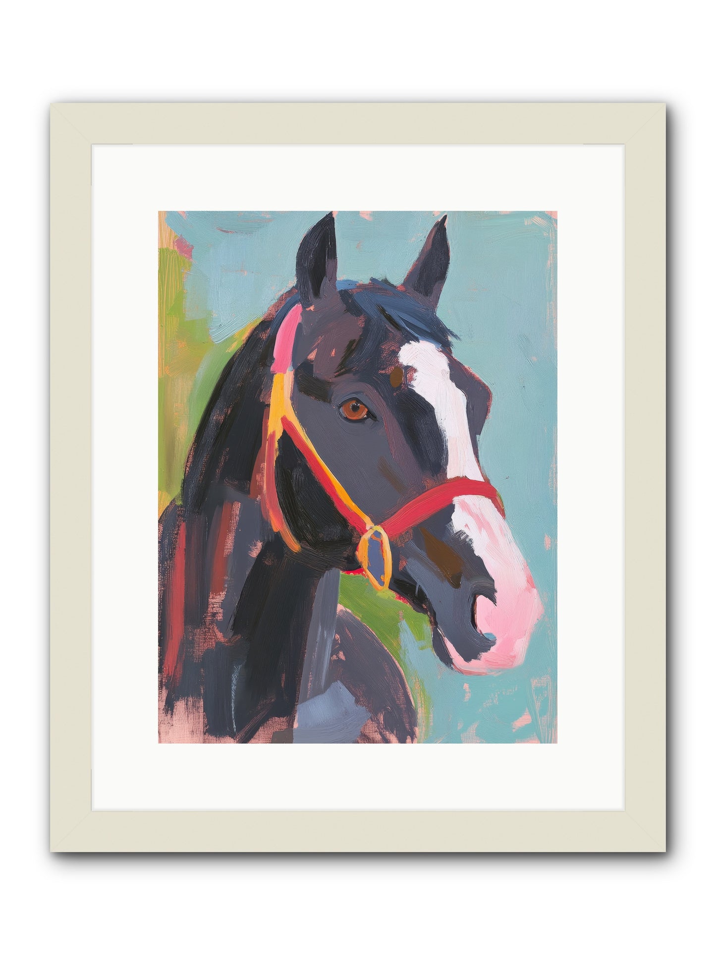 Moonbeam -- Framed Print - White 12x16