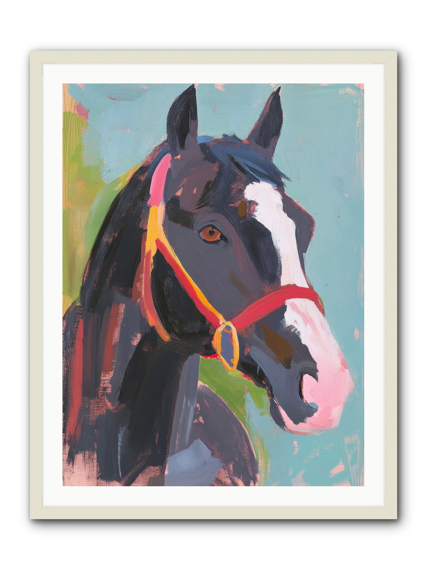 Moonbeam -- Framed Print - White 30x40