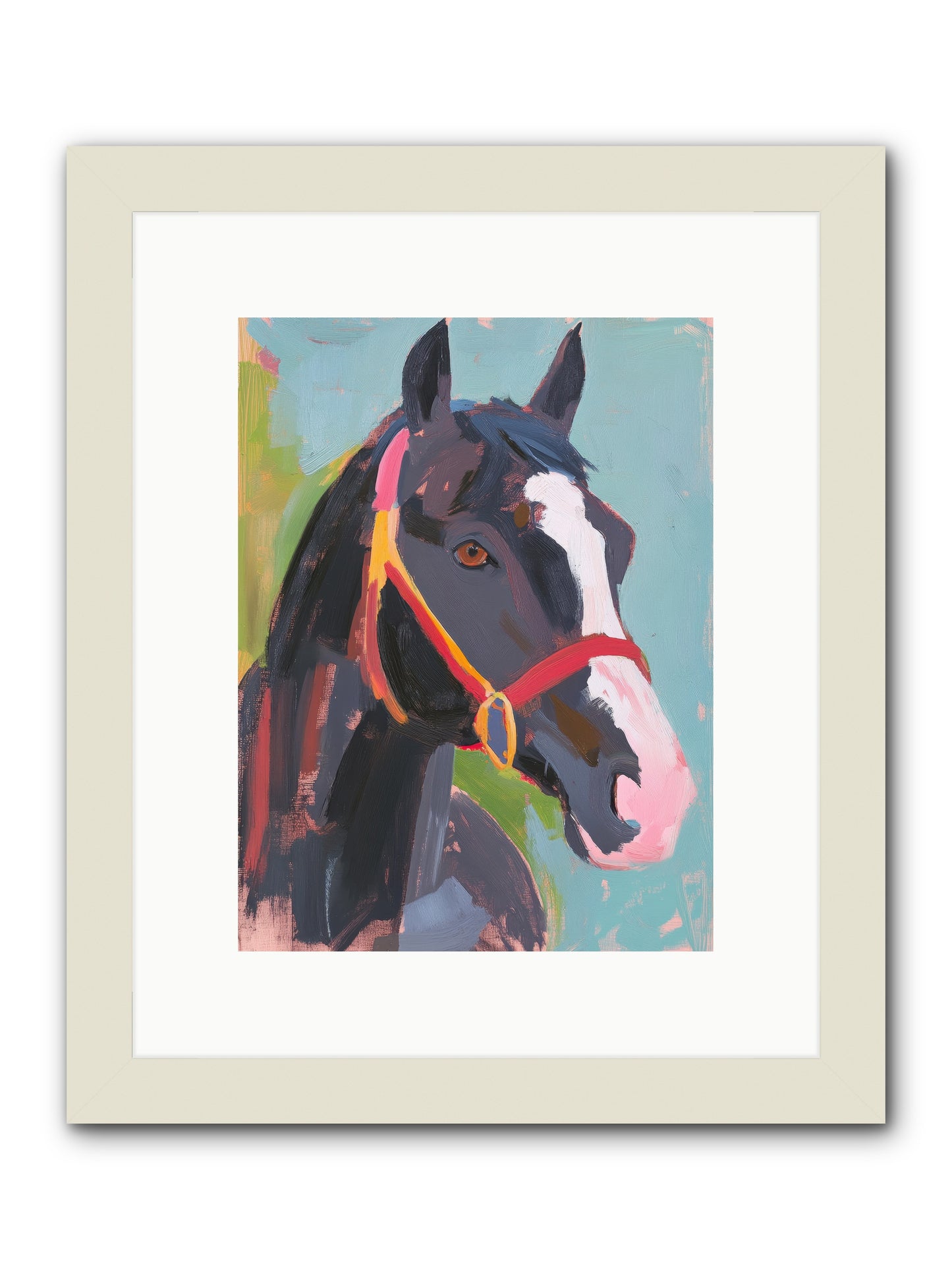Moonbeam -- Framed Print - White 9x12