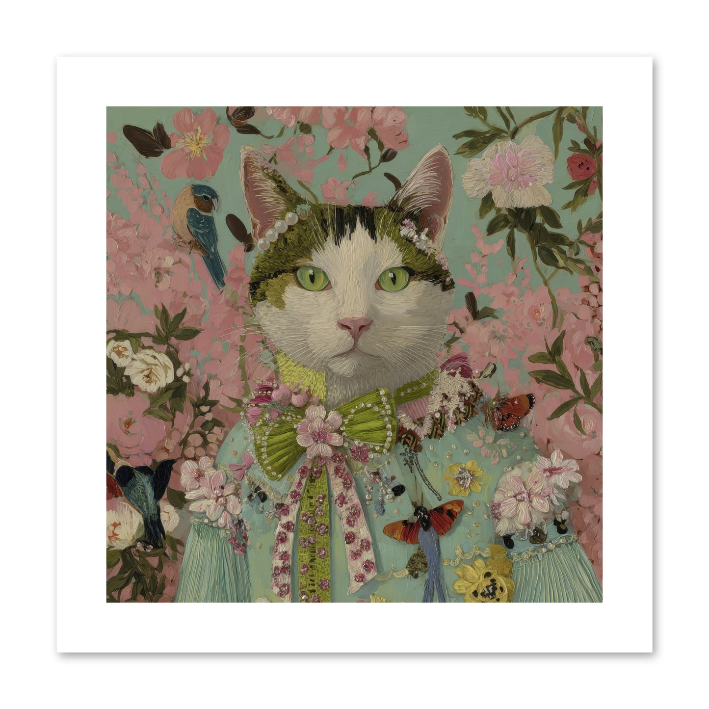 Moonflower Garden -- Paper Print 10x10