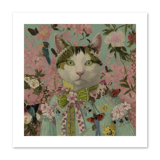 Moonflower Garden -- Paper Print 10x10