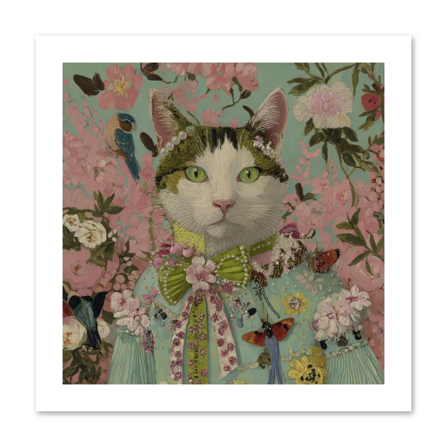 Moonflower Garden -- Loose Canvas Print 12x12