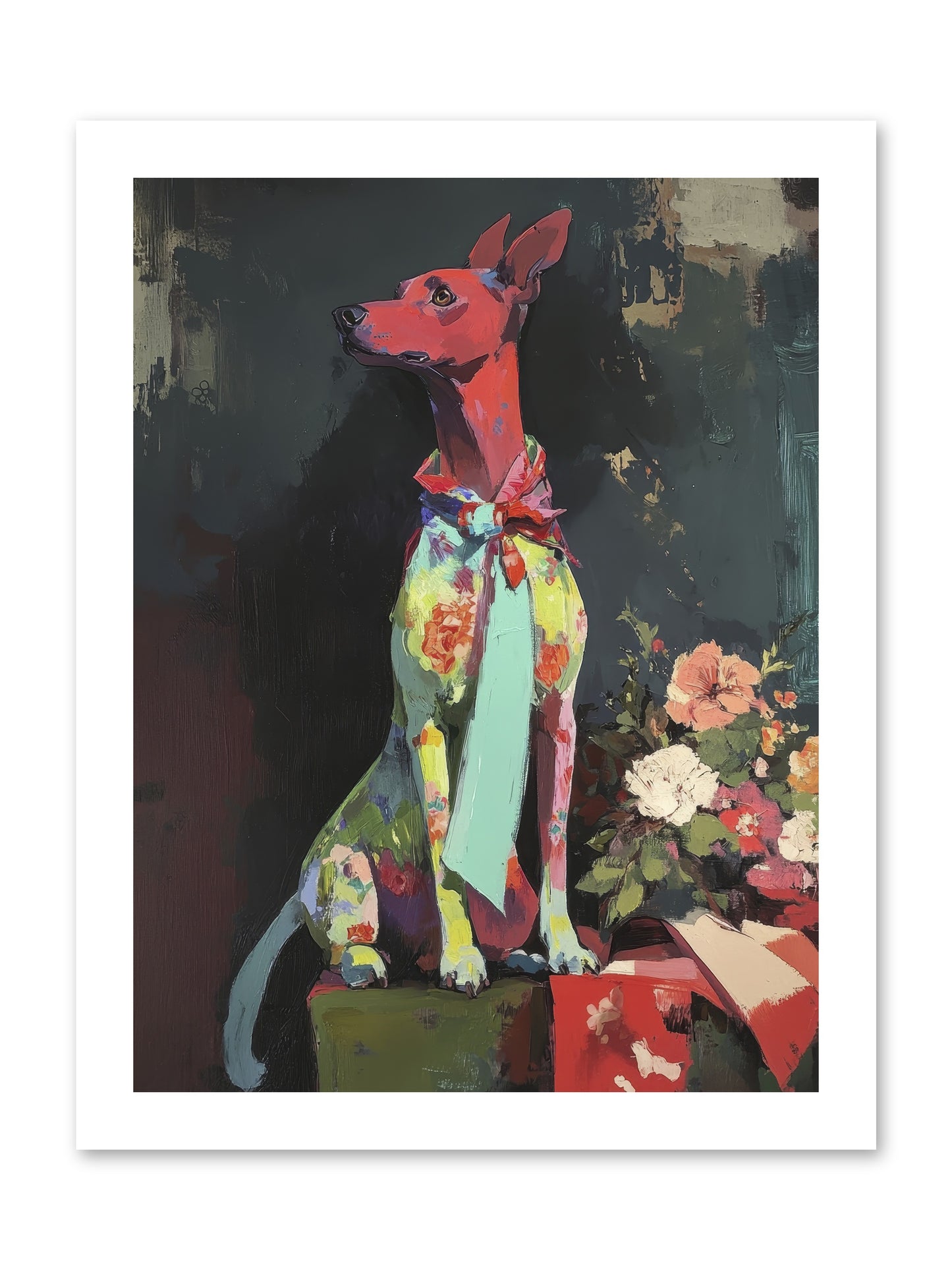 Moonflower Garden -- Loose Canvas Print 12x16