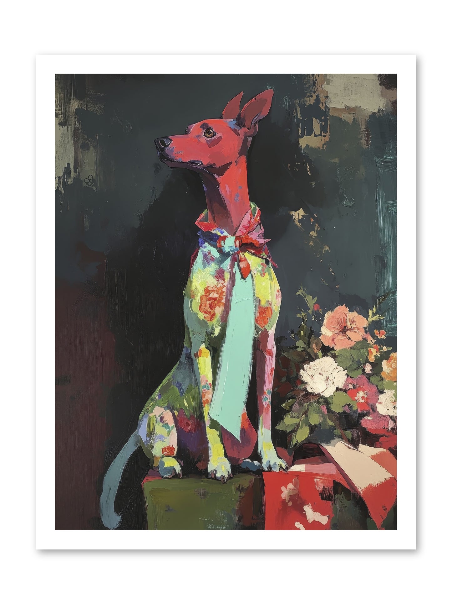 Moonflower Garden -- Loose Canvas Print 18x24