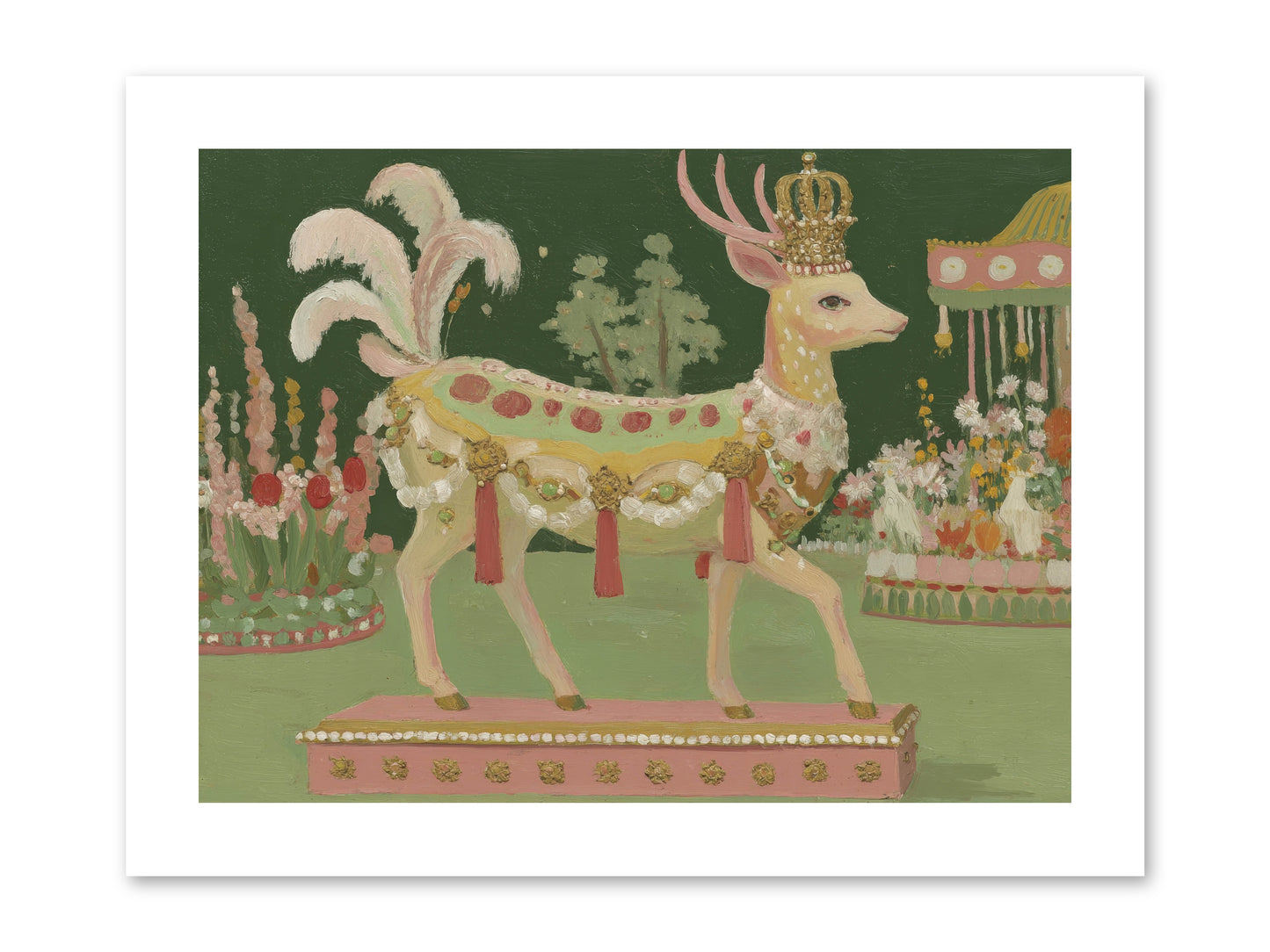 Moonlight Frolic -- Loose Canvas Print 12x9