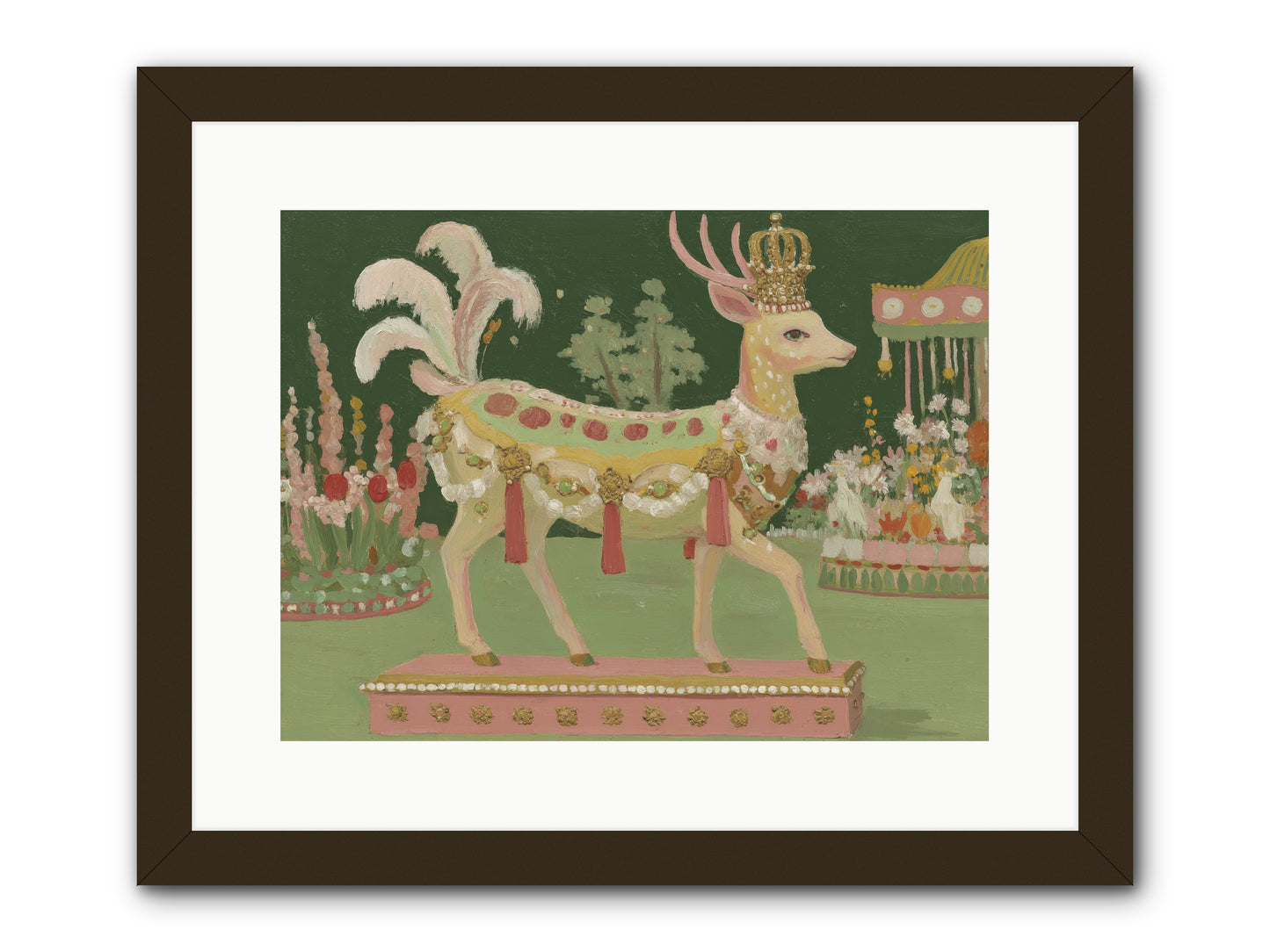 Moonlight Frolic -- Framed Print - Black 16x12