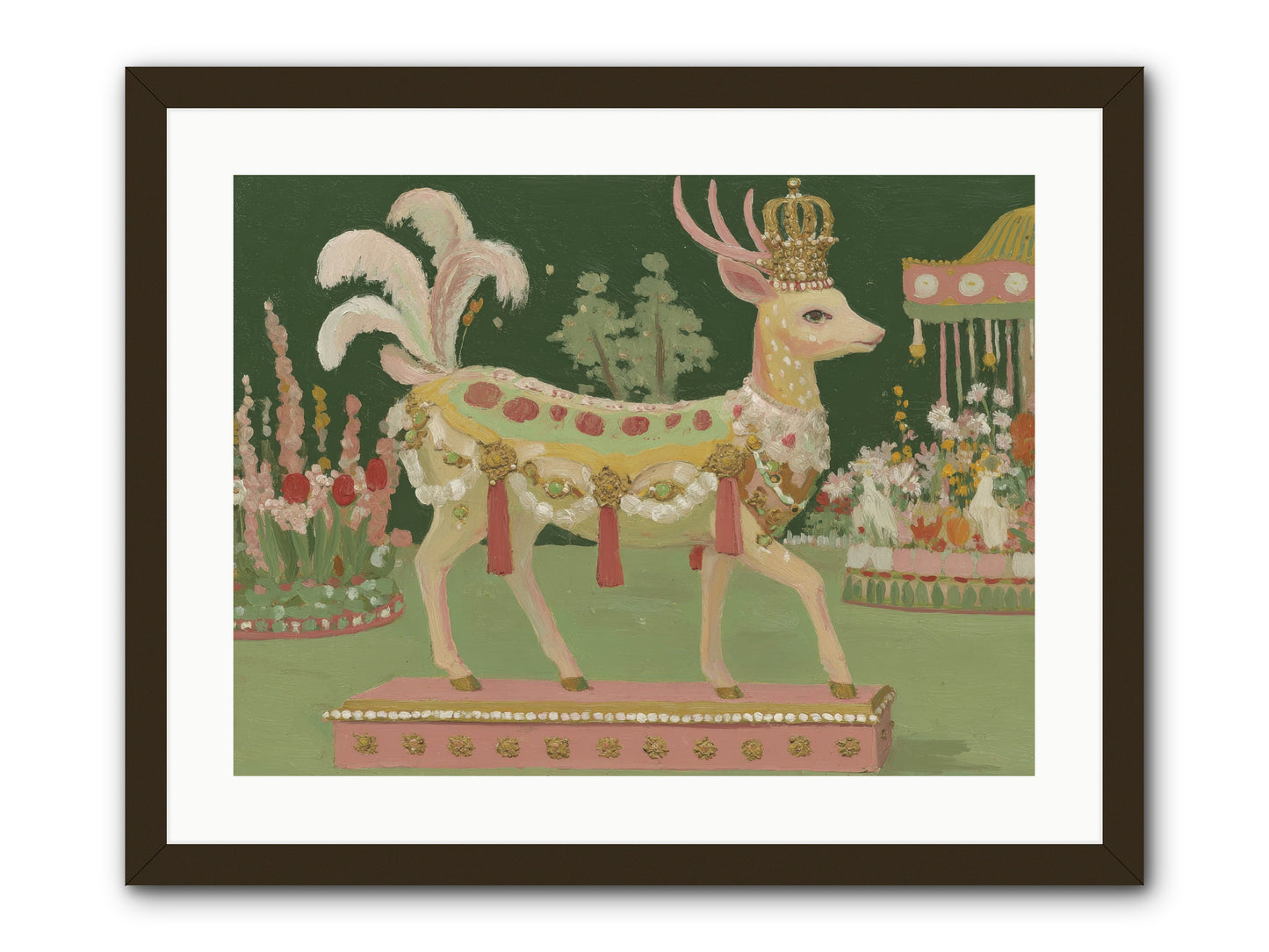 Moonlight Frolic -- Framed Print - Black 24x18