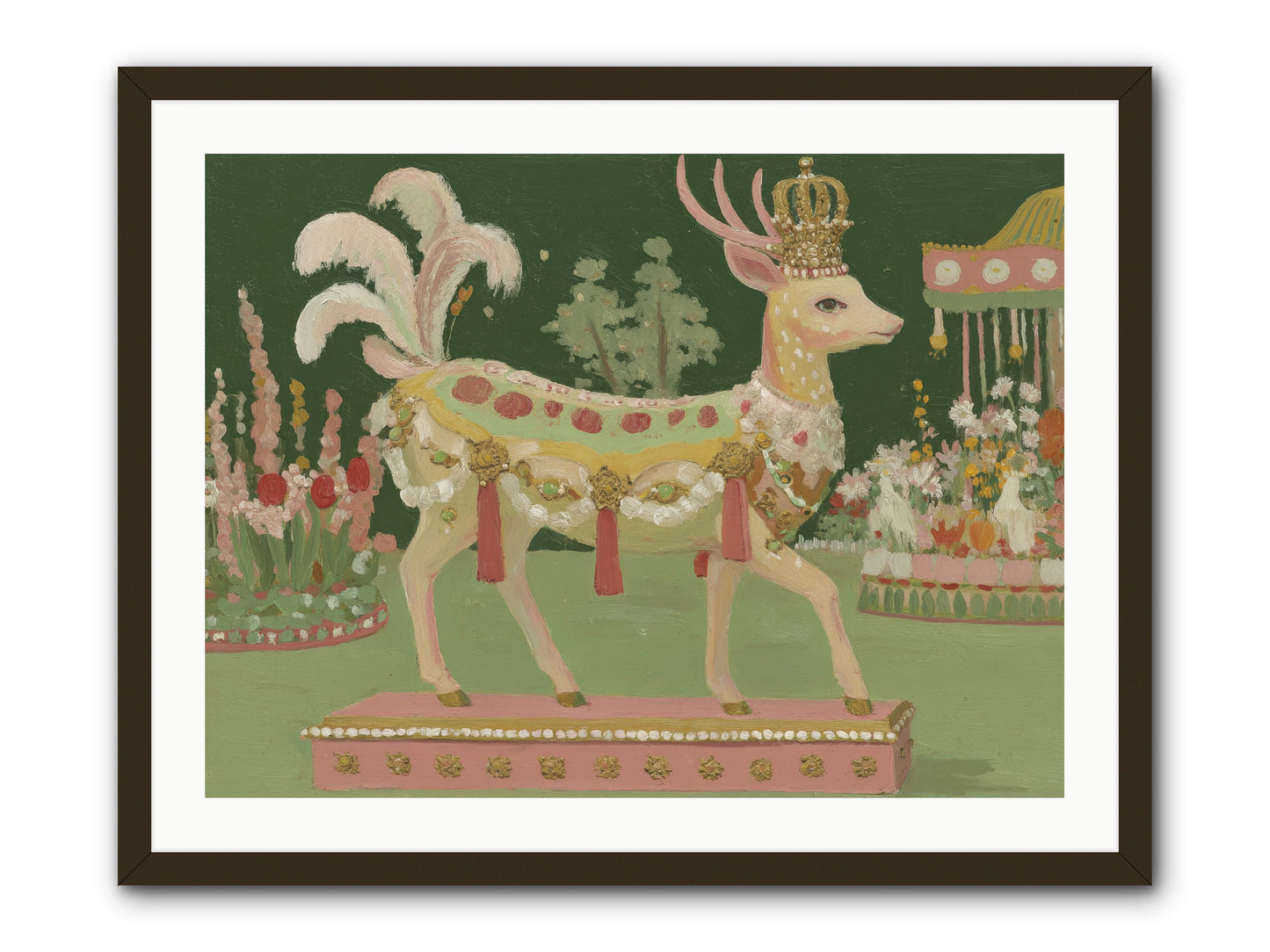 Moonlight Frolic -- Framed Print - Black 32x24