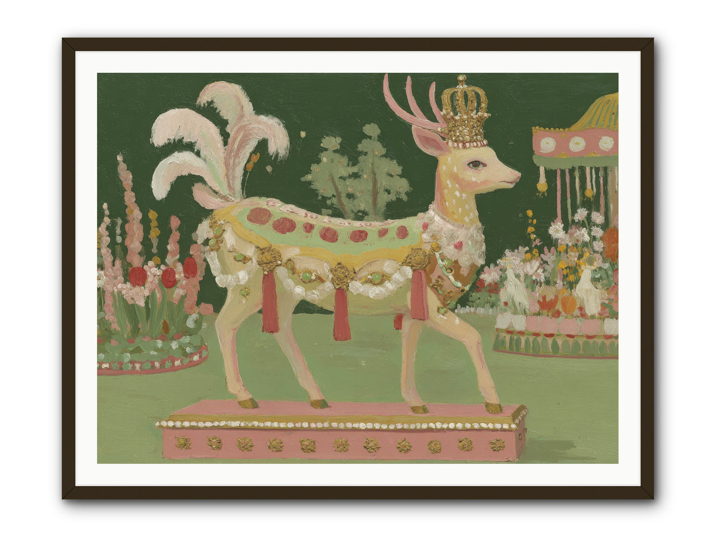 Moonlight Frolic -- Framed Print - Black 48x36