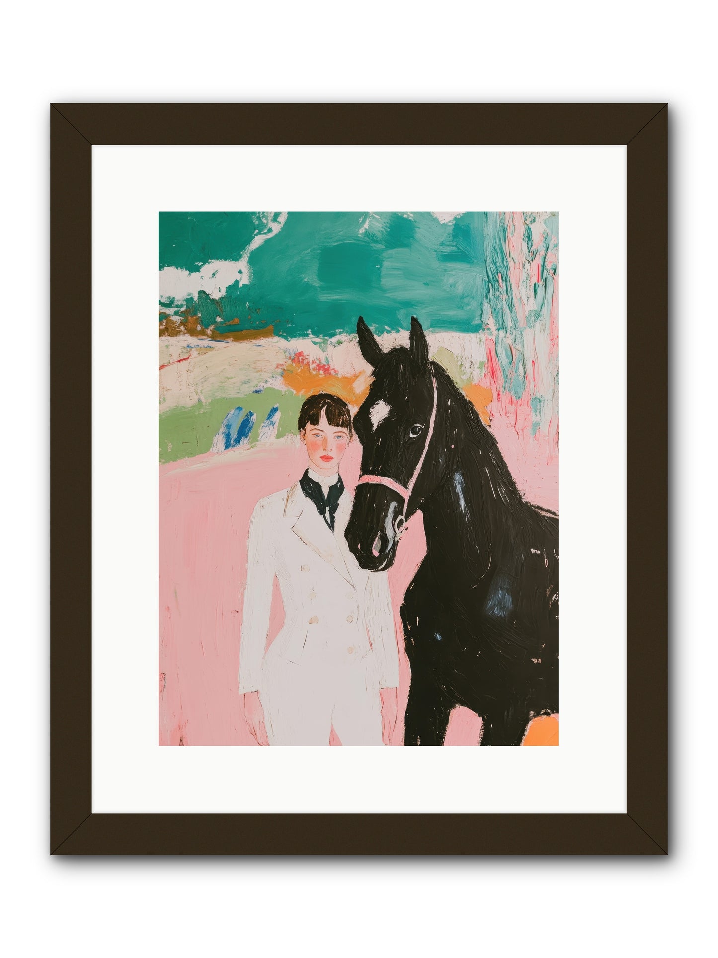 Moonlight Jumper -- Framed Print - Black 12x16