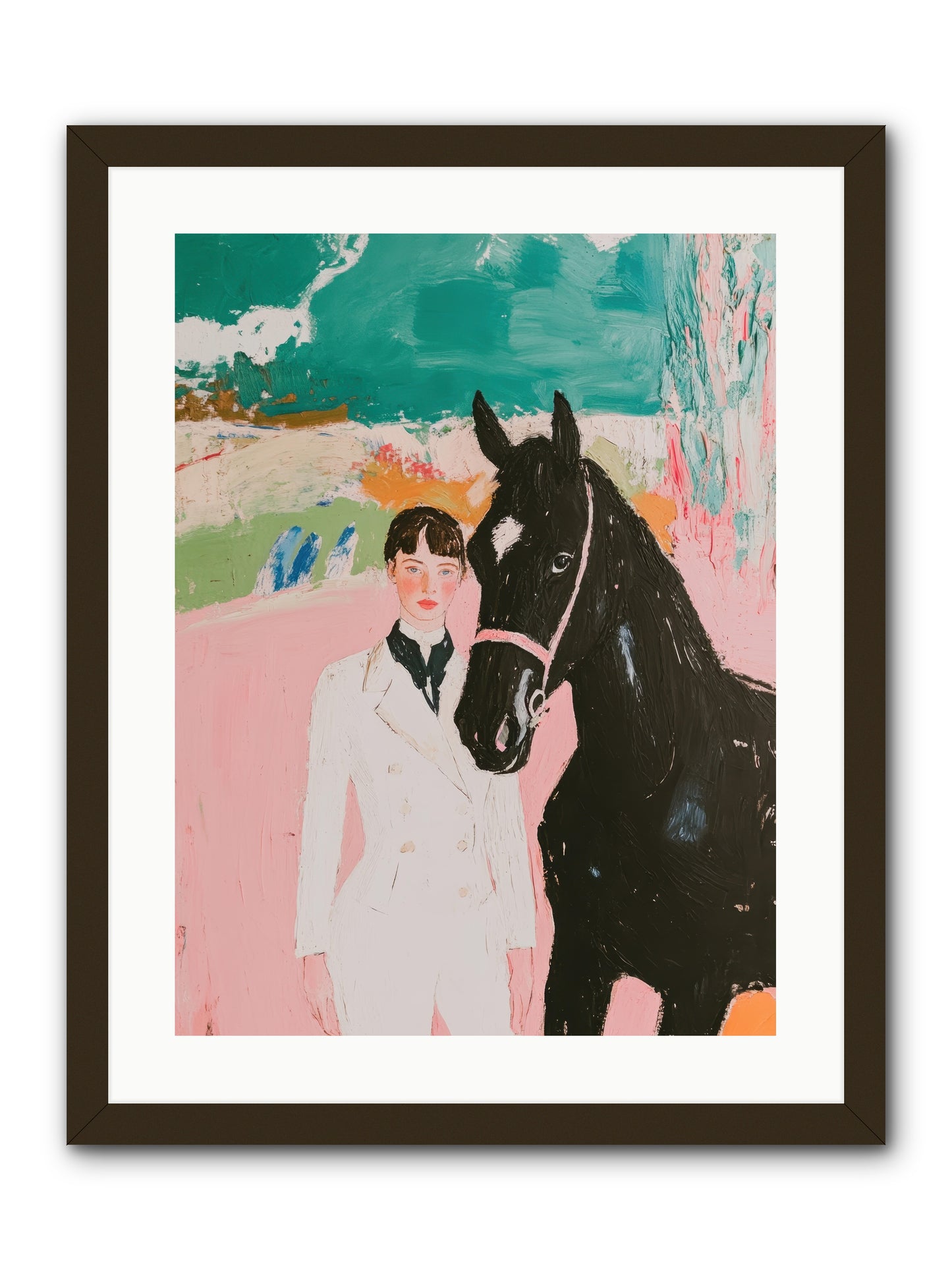 Moonlight Jumper -- Framed Print - Black 18x24
