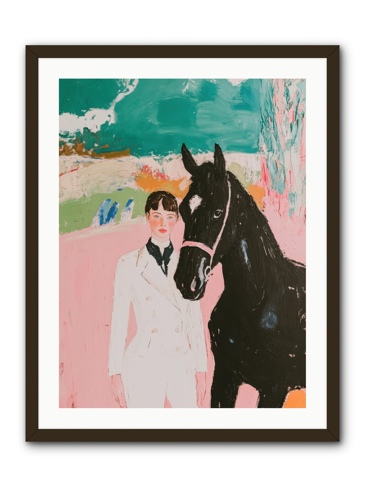 Moonlight Jumper -- Framed Print - Black 24x32