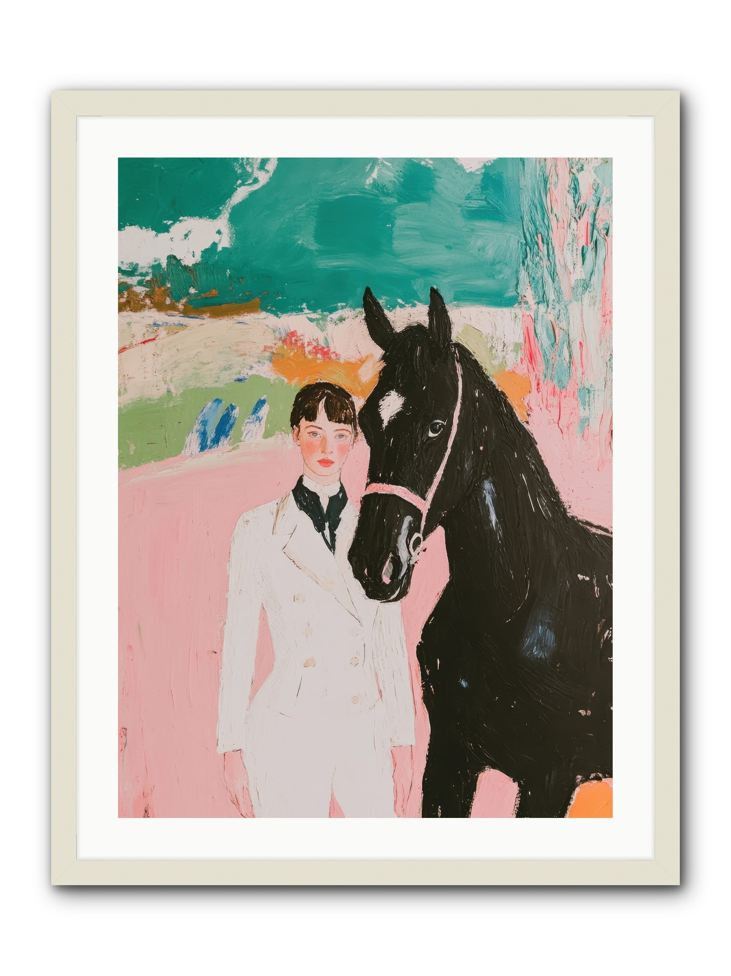 Moonlight Jumper -- Framed Print - White 24x32