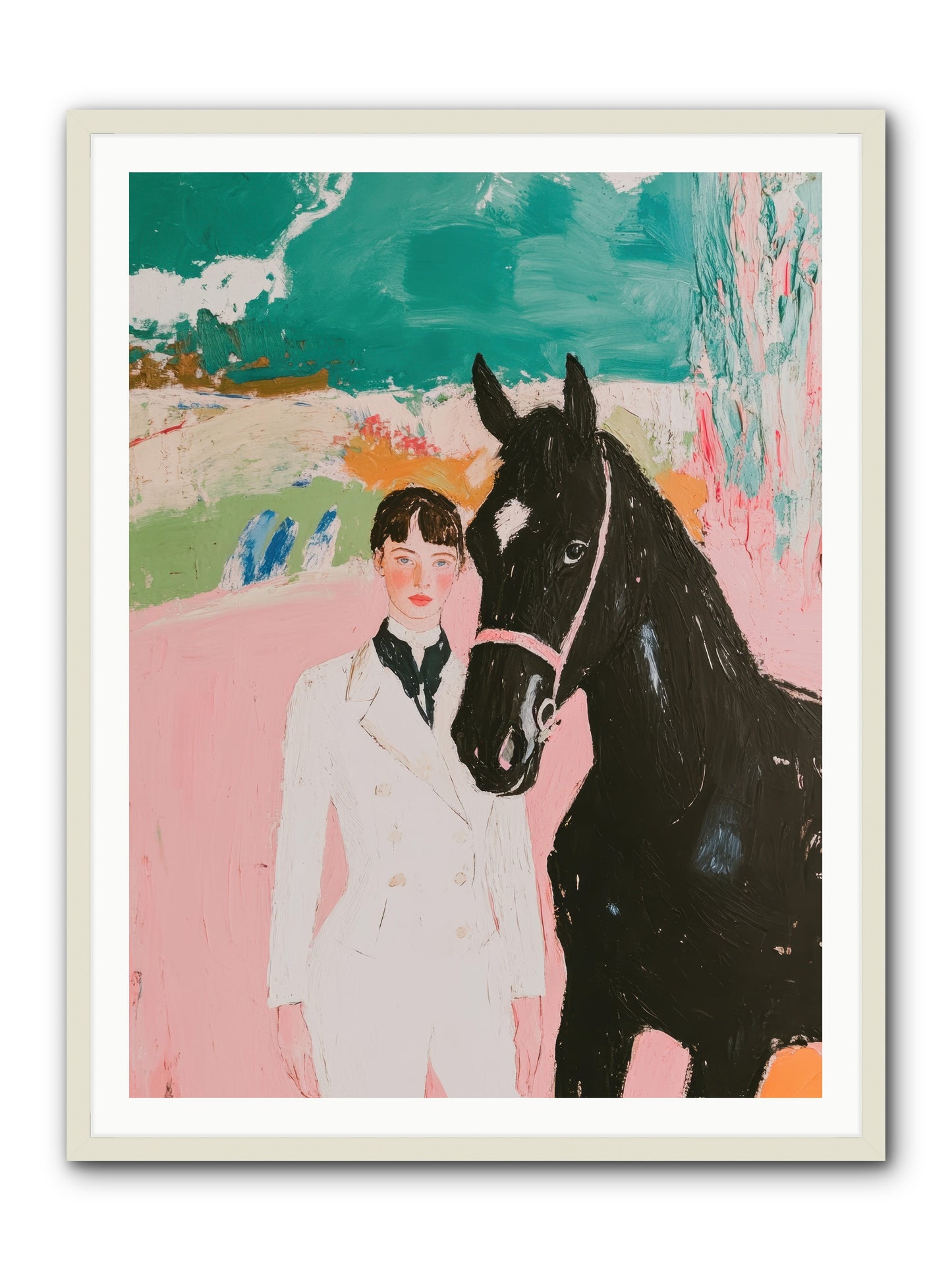 Moonlight Jumper -- Framed Print - White 36x48