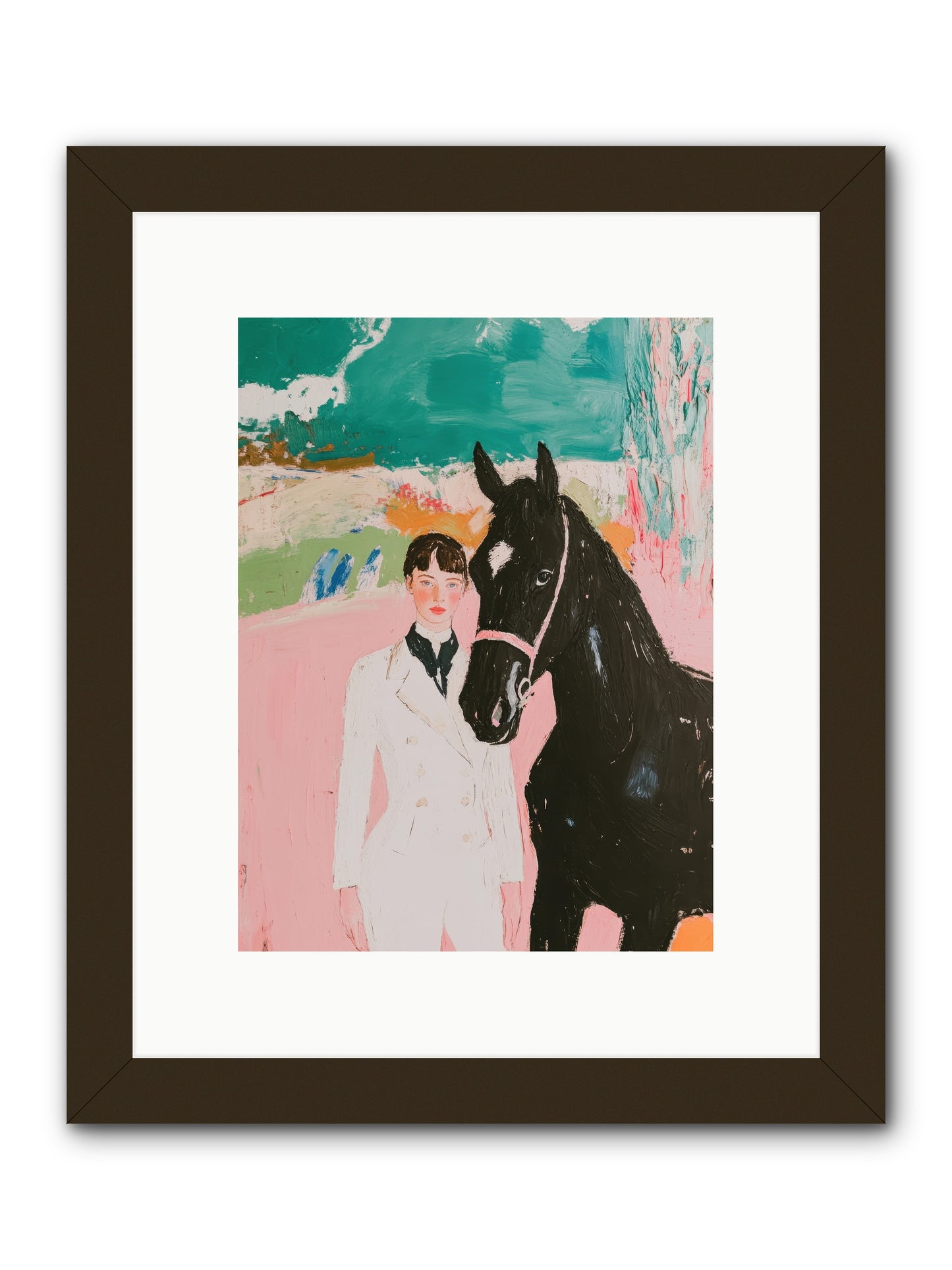 Moonlight Jumper -- Framed Print - Black 9x12