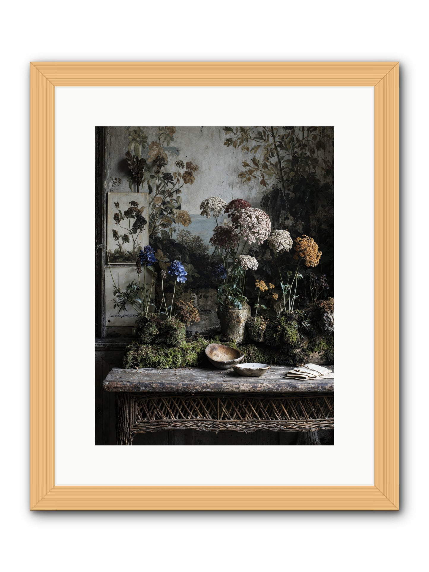 Moonlit Dreams -- Framed Print - Natural 12x16