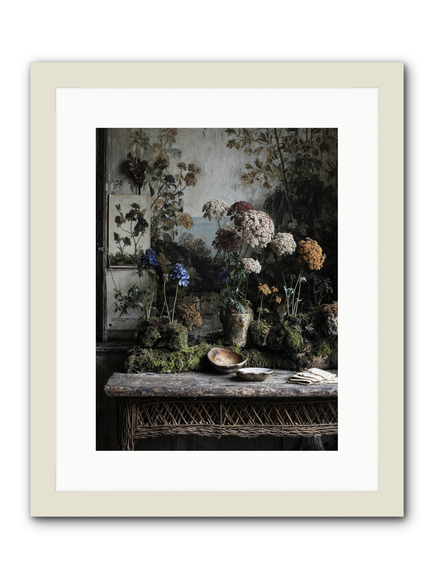 Moonlit Dreams -- Framed Print - White 12x16