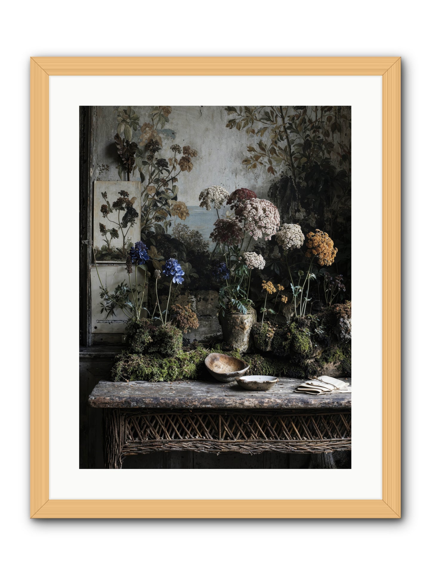 Moonlit Dreams -- Framed Print - Natural 18x24