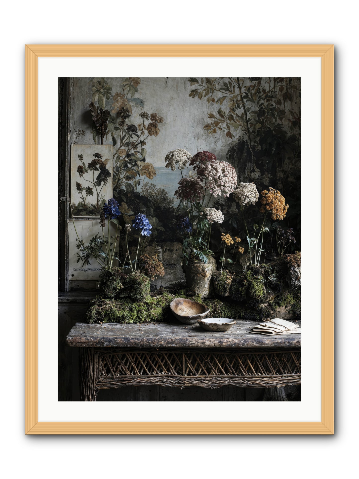 Moonlit Dreams -- Framed Print - Natural 24x32