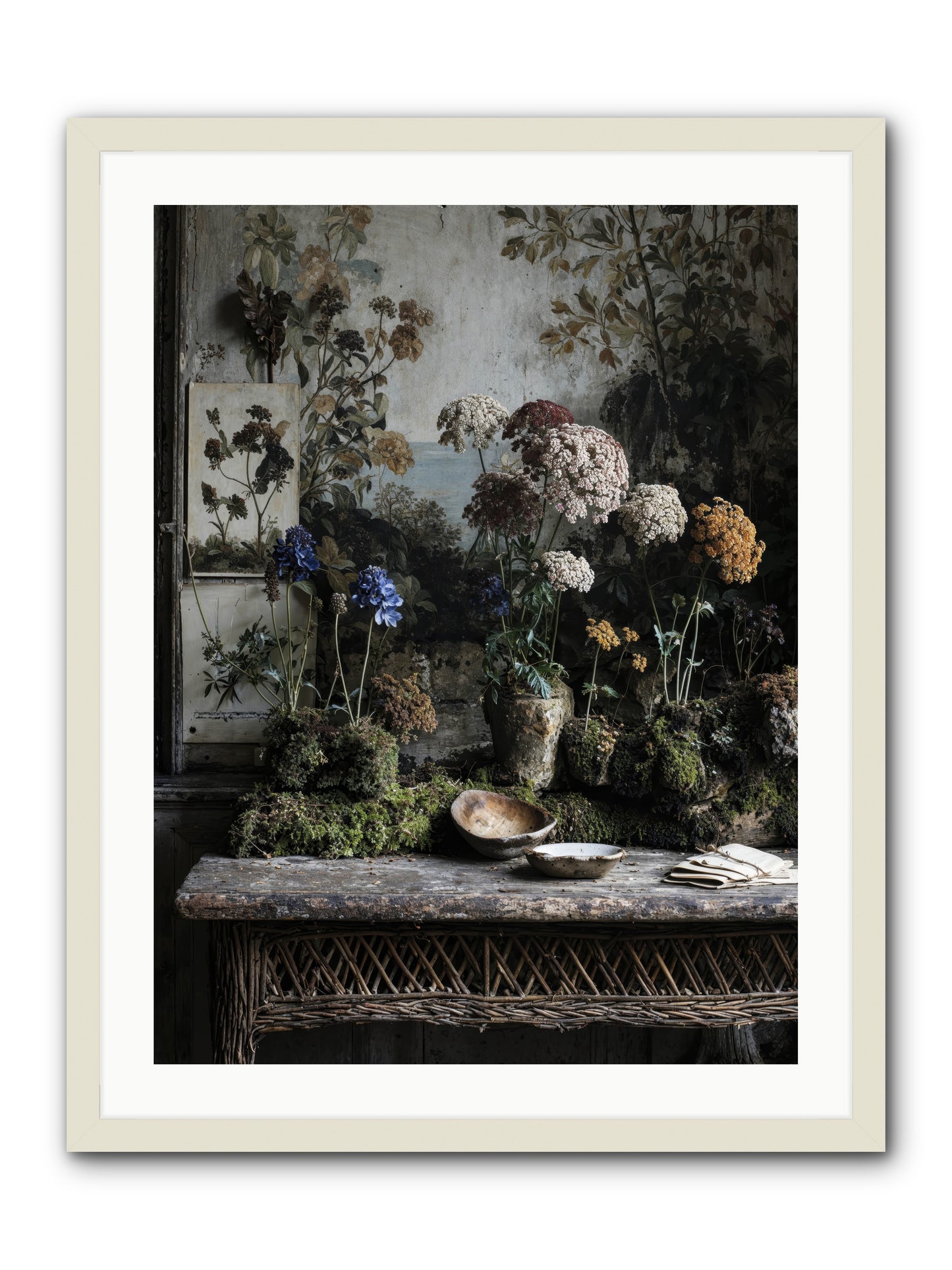 Moonlit Dreams -- Framed Print - White 24x32