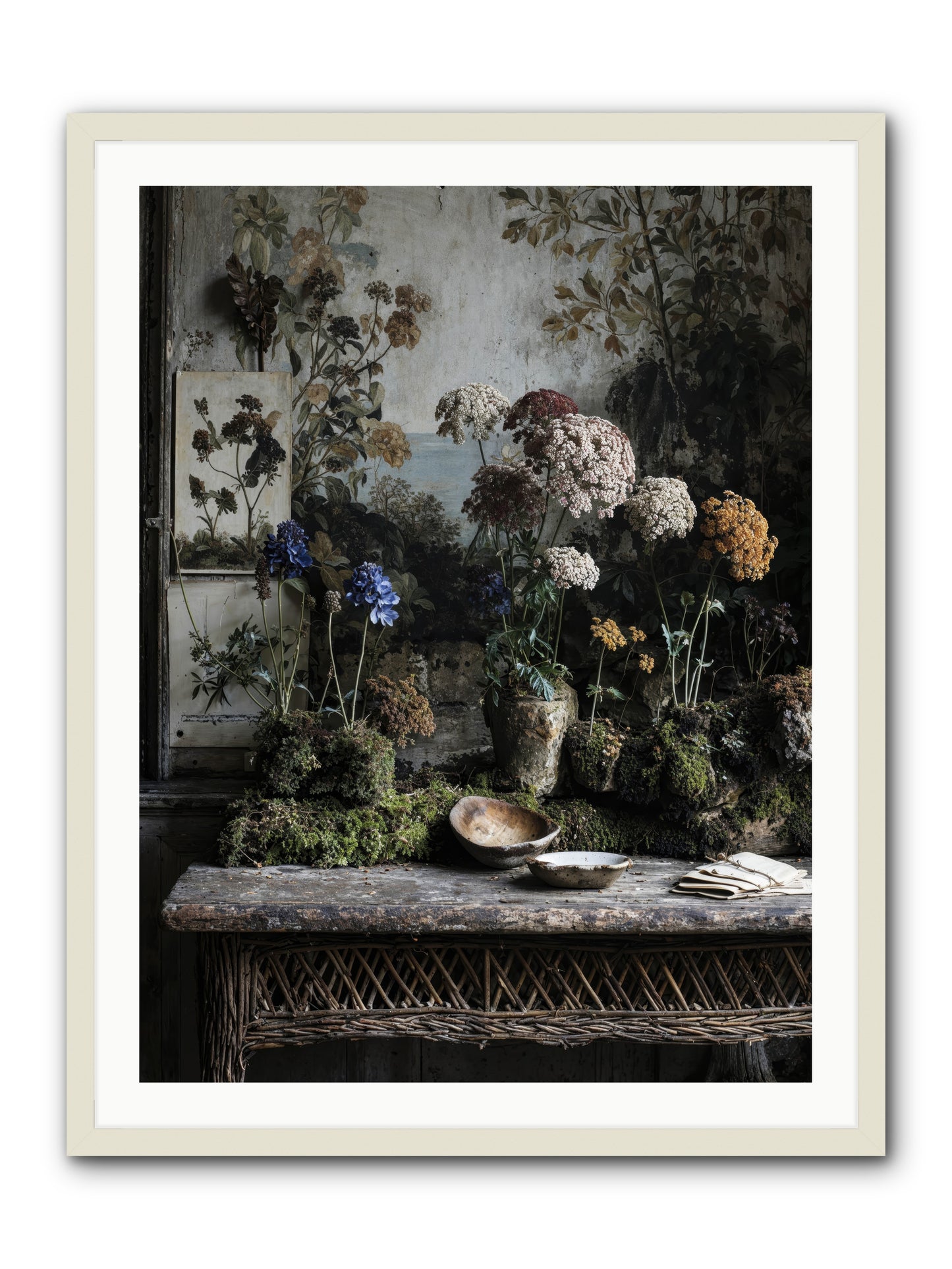 Moonlit Dreams -- Framed Print - White 30x40