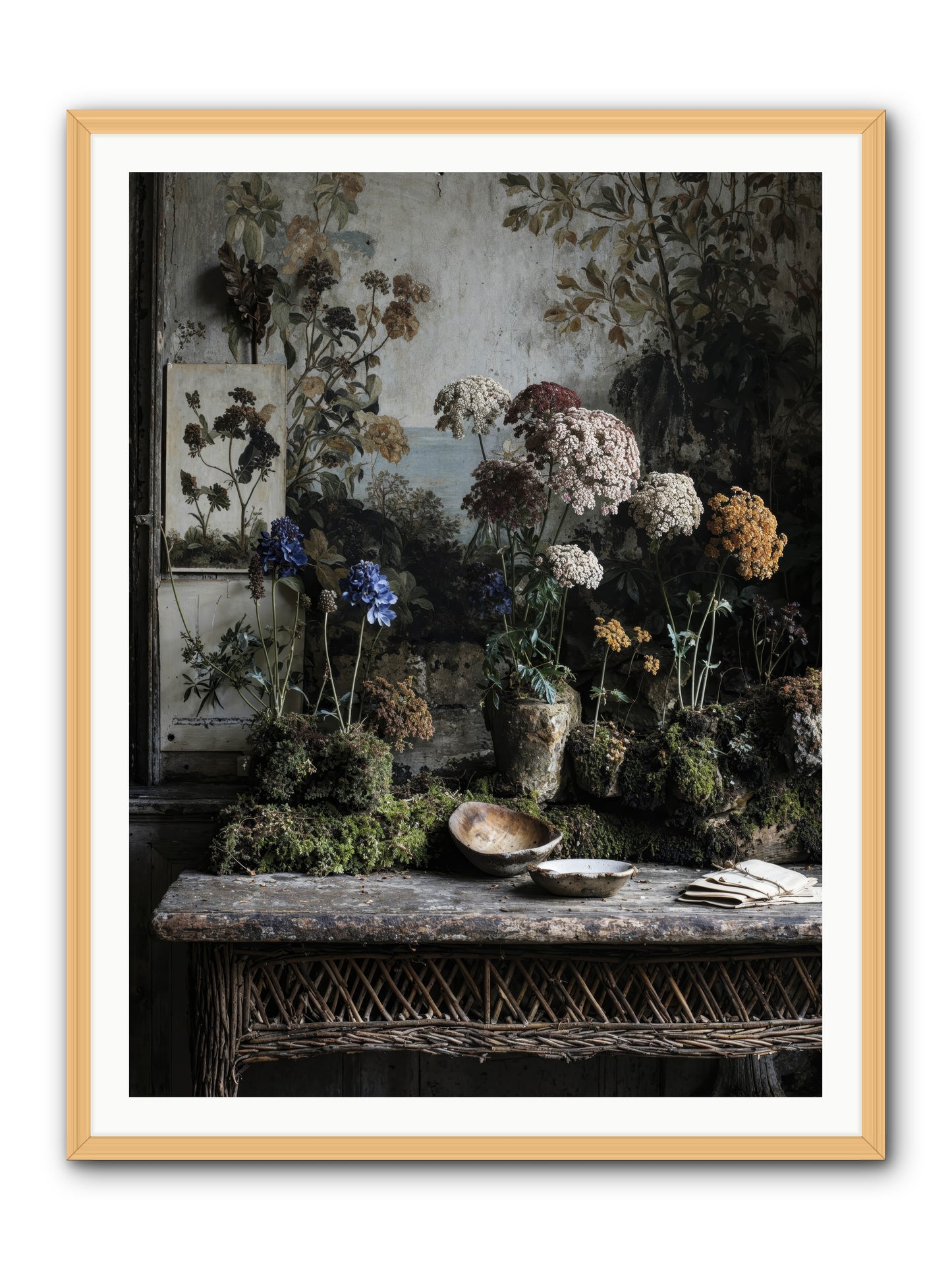 Moonlit Dreams -- Framed Print - Natural 36x48
